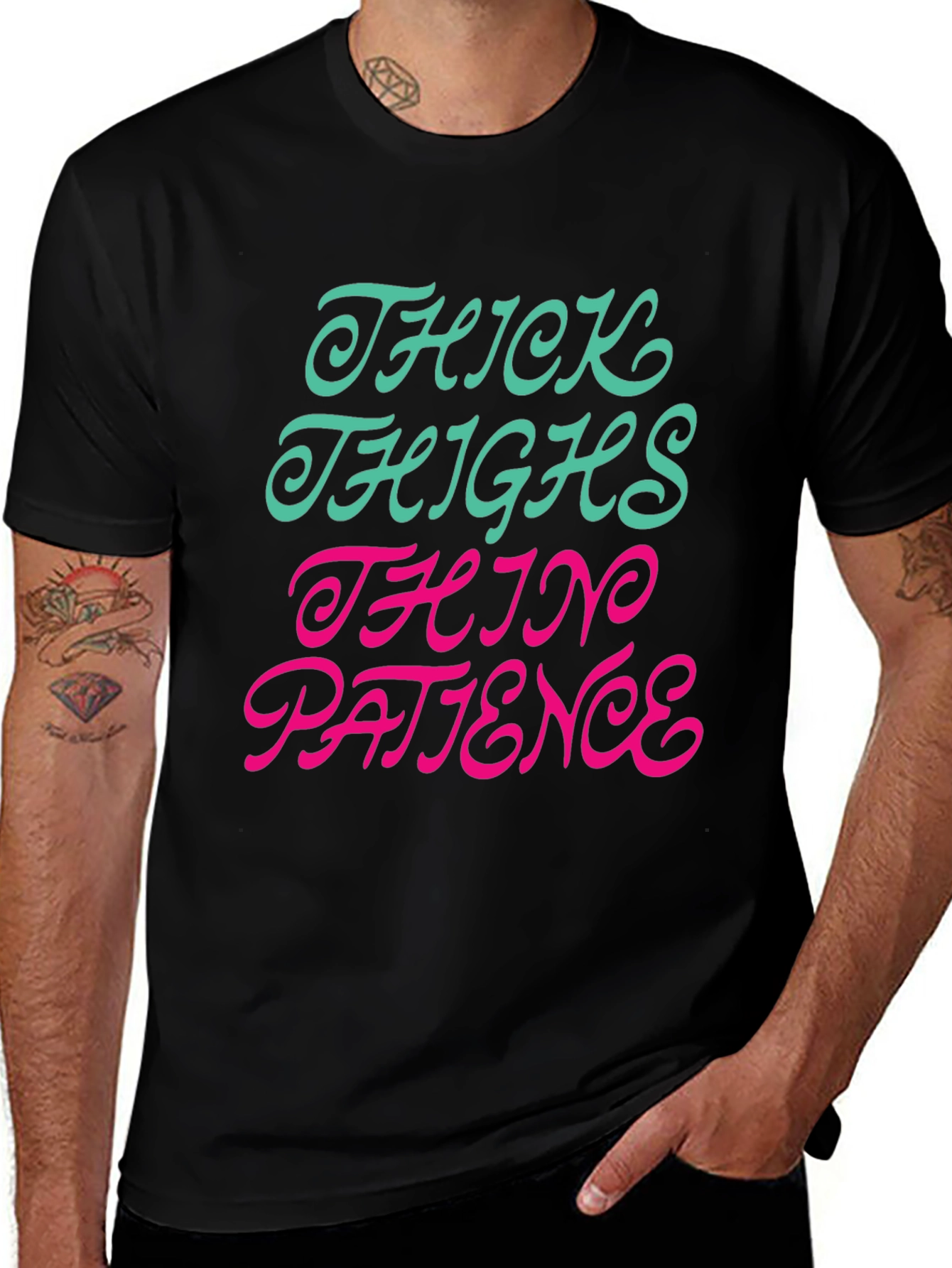 Thick Thighs Thin Patience Graphic T-Shirt