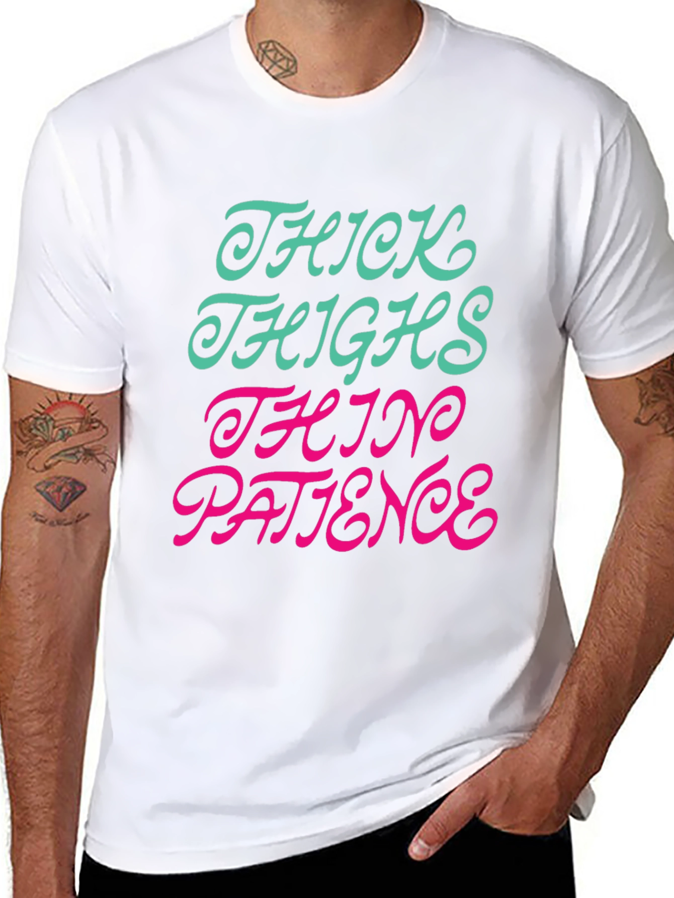 Thick Thighs Thin Patience Graphic T-Shirt