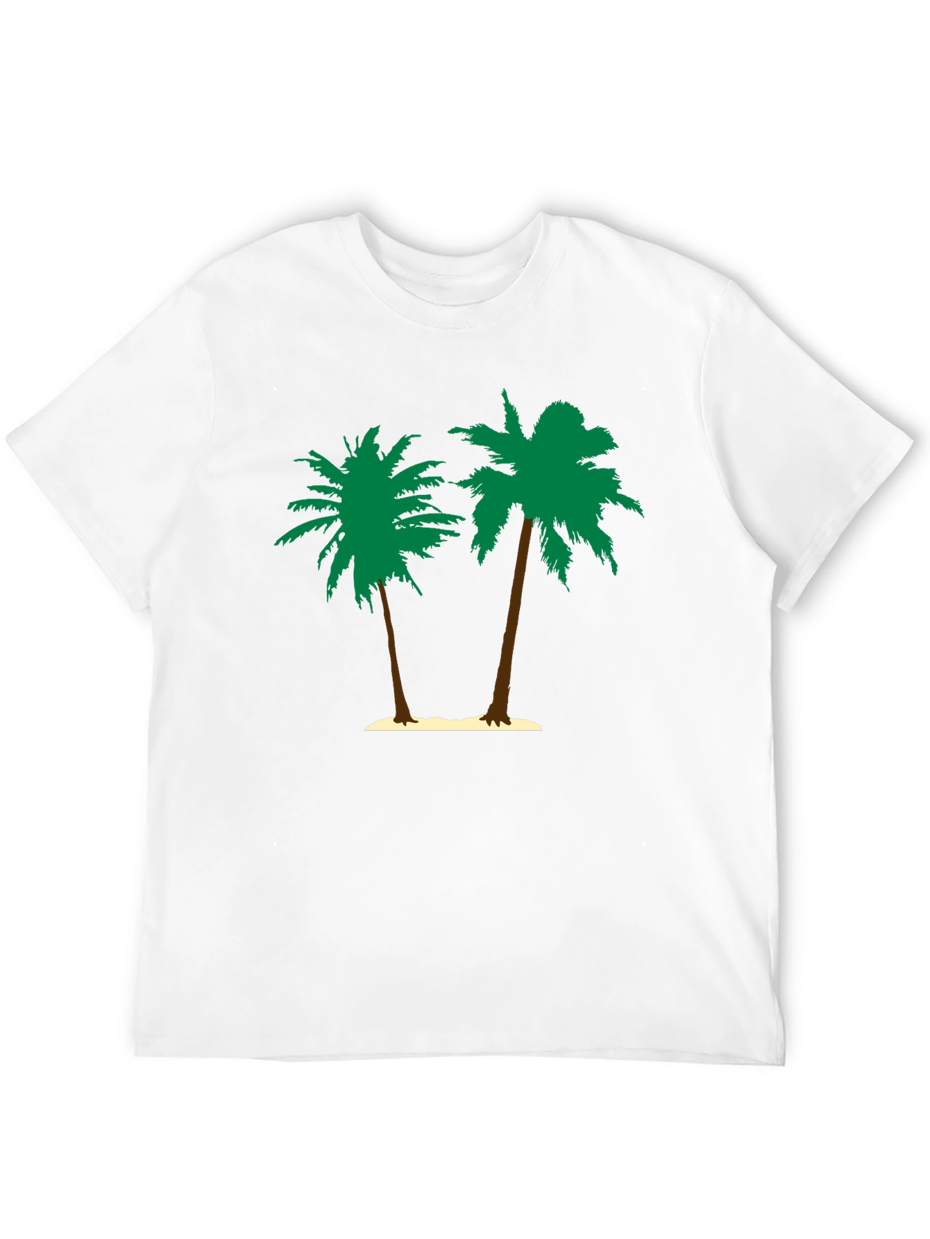 Tropical Palm Tree Graphic Tee - Black