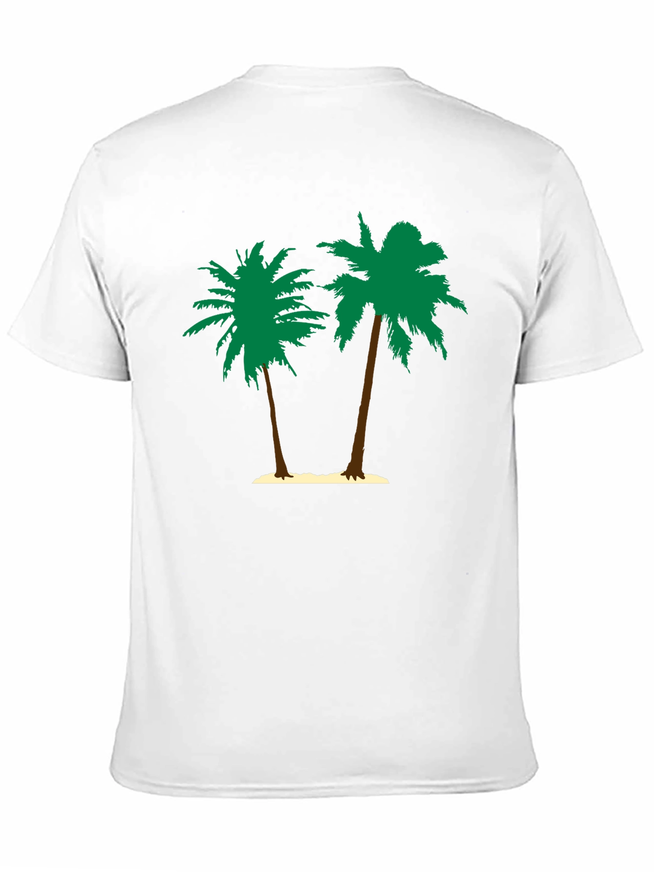 Tropical Palm Tree Graphic Tee - Black