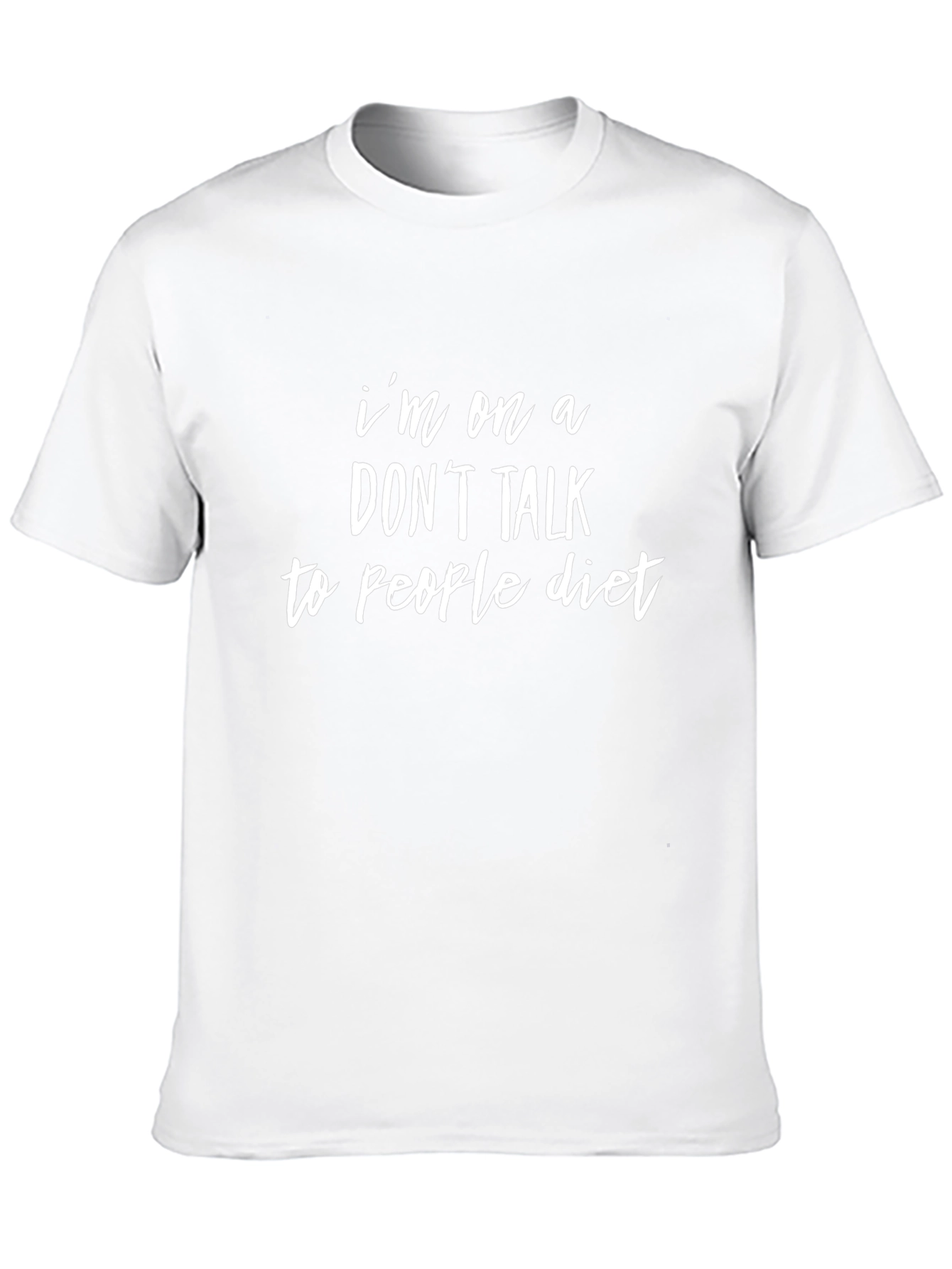 Funny Dont Talk to People Diet Black T-Shirt