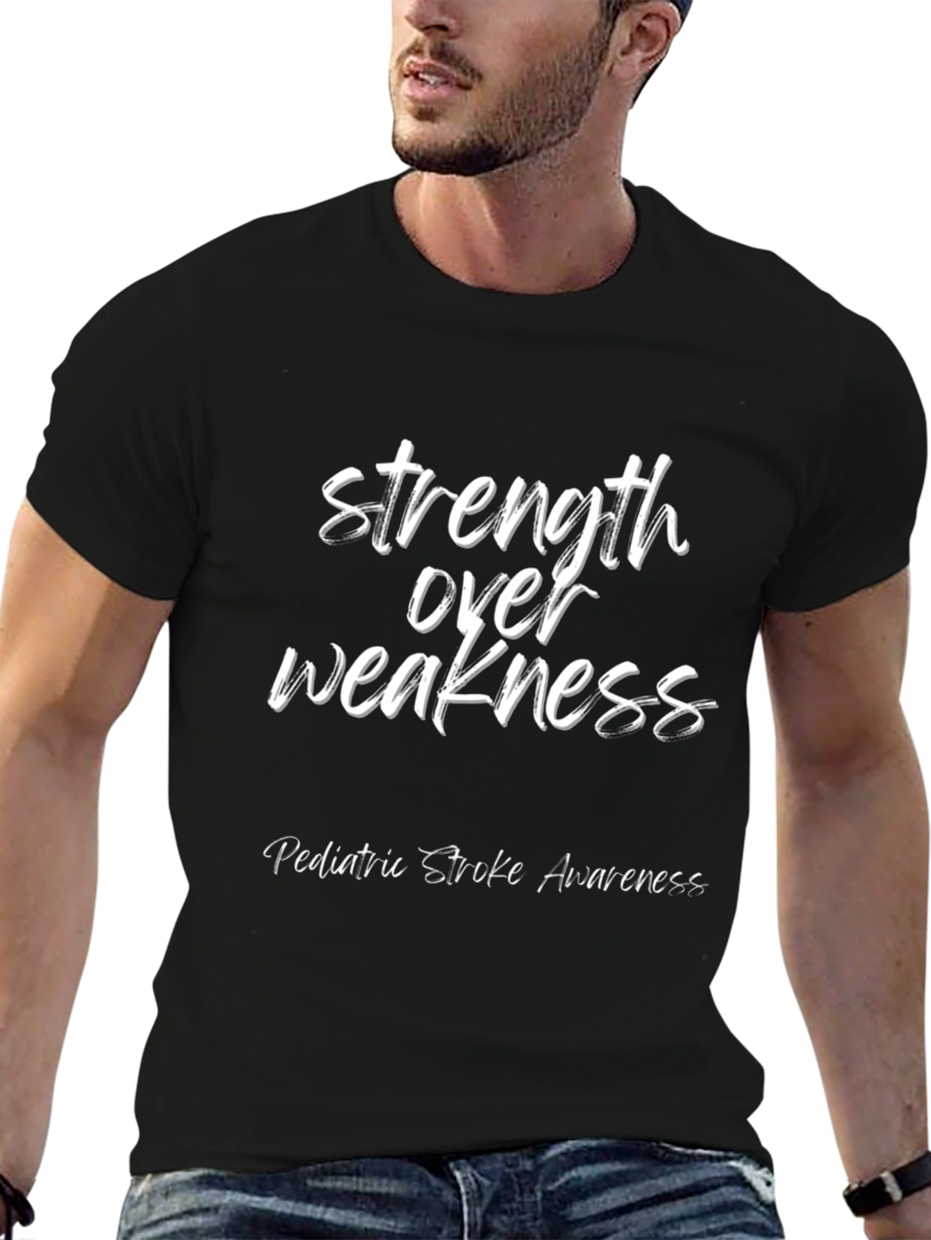 Strength Over Weakness Tee - Pediatric Stroke Awareness