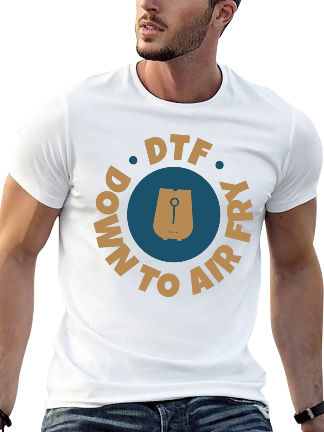 DTF Down To Air Fry T-Shirt Black