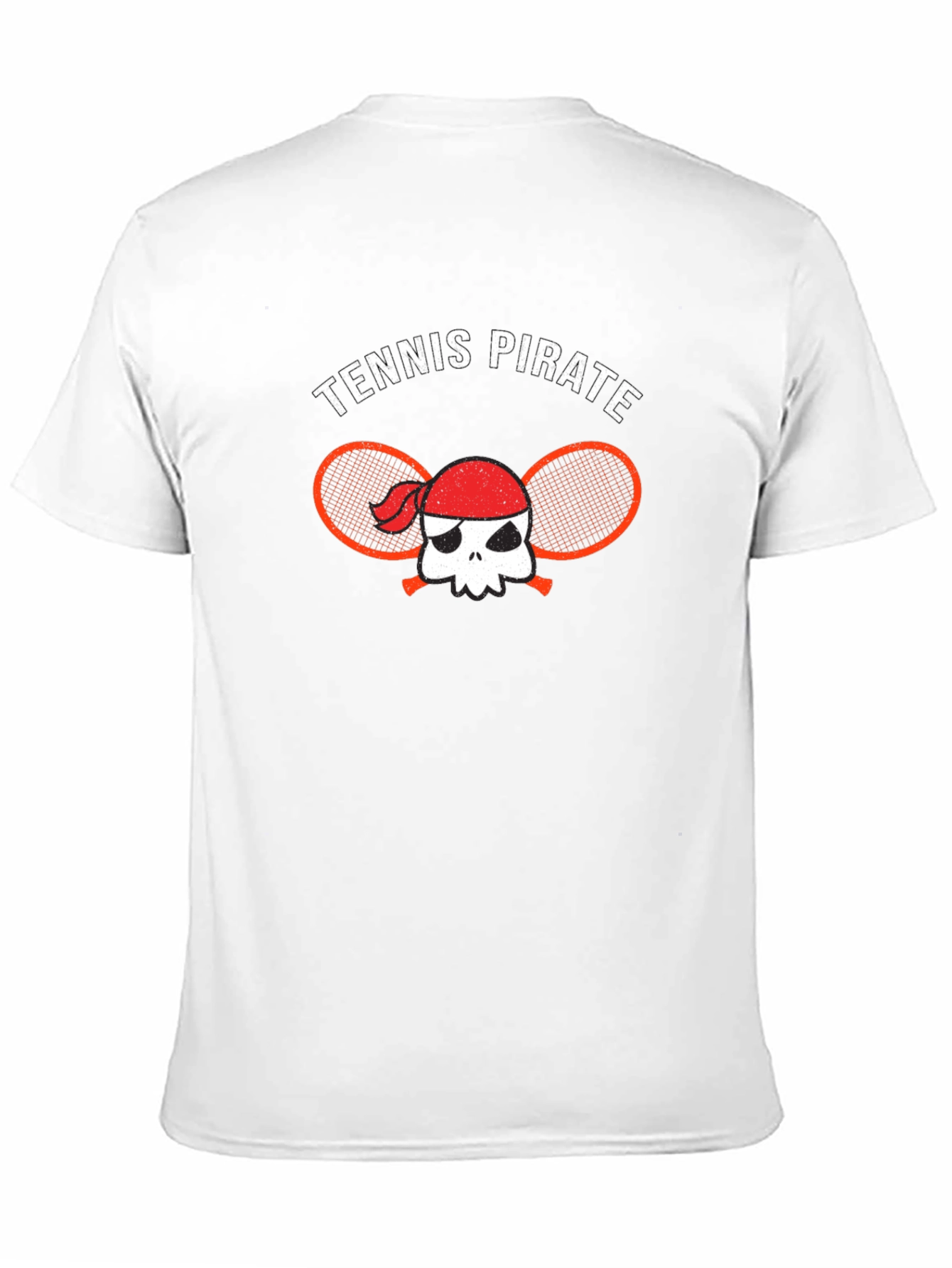 Tennis Pirate Graphic T-Shirt - Black