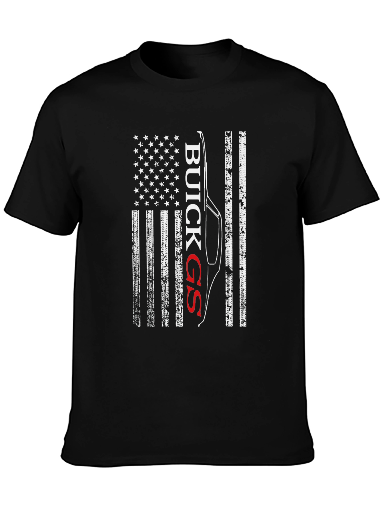 Buick GS American Flag Graphic T-Shirt
