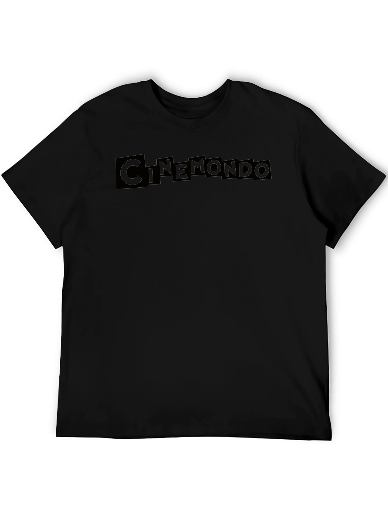 Cinemondo Black Graphic Tee - Stylish Unisex T-Shirt