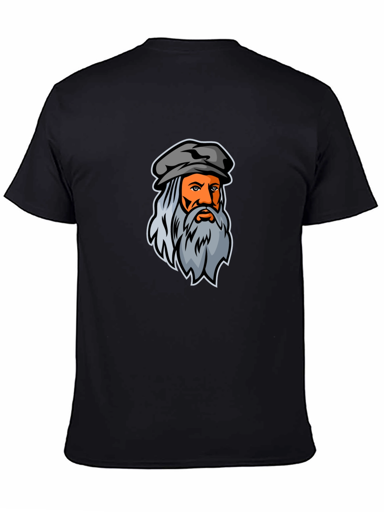 Da Vinci Graphic Tee - Artsy Black T-Shirt