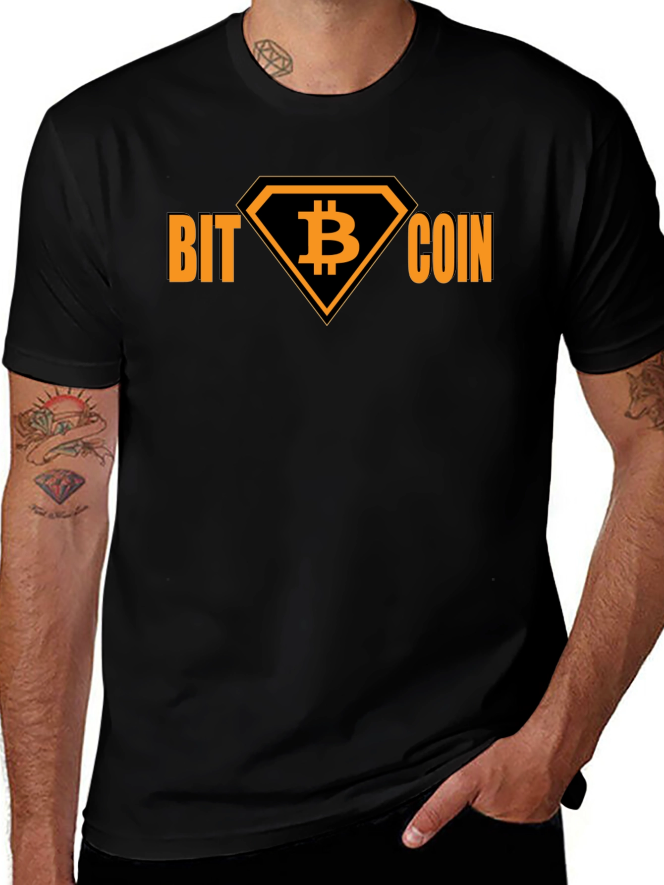 Bitcoin Crypto Black T-Shirt