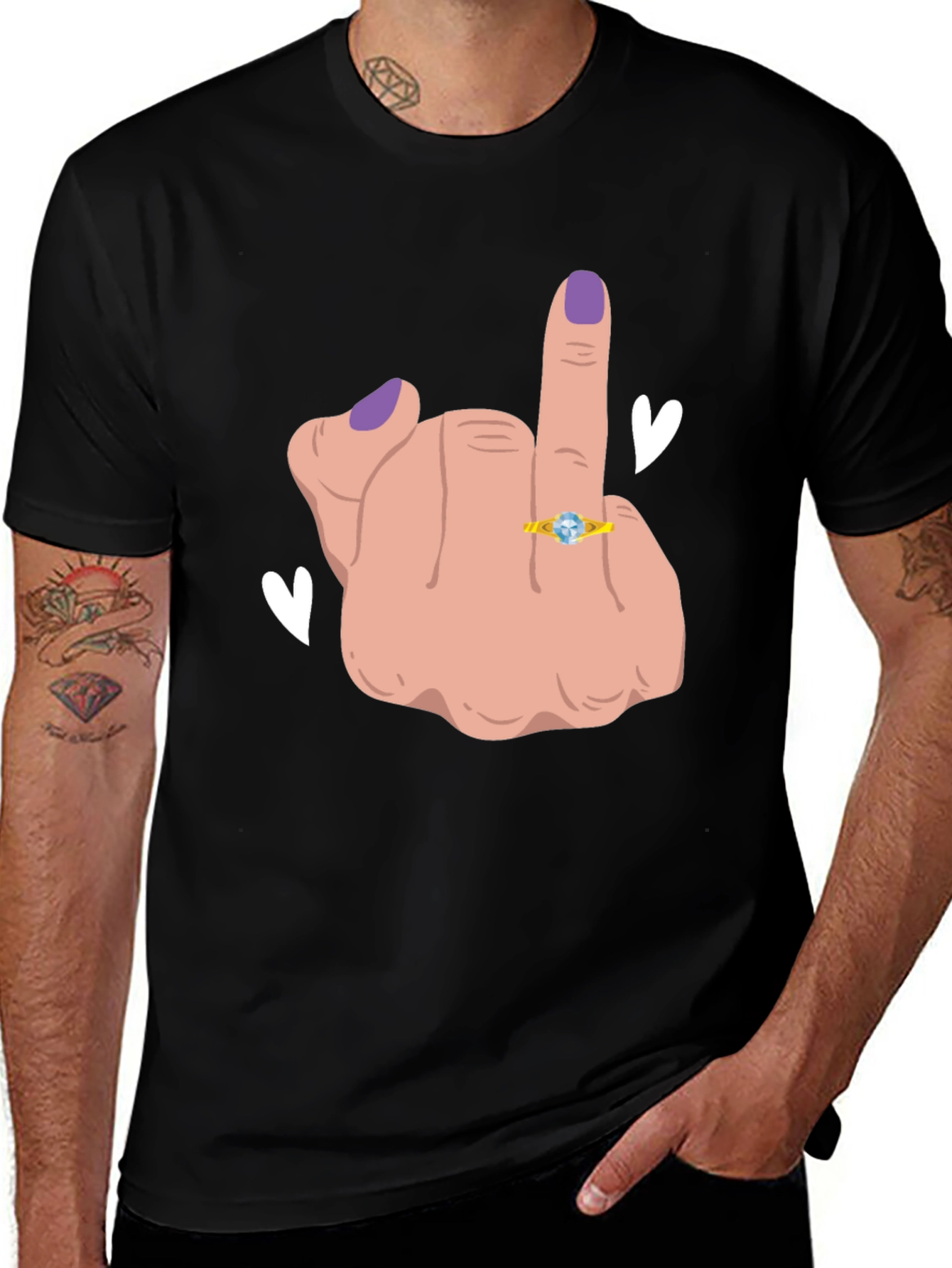 Funny Middle Finger T-Shirt
