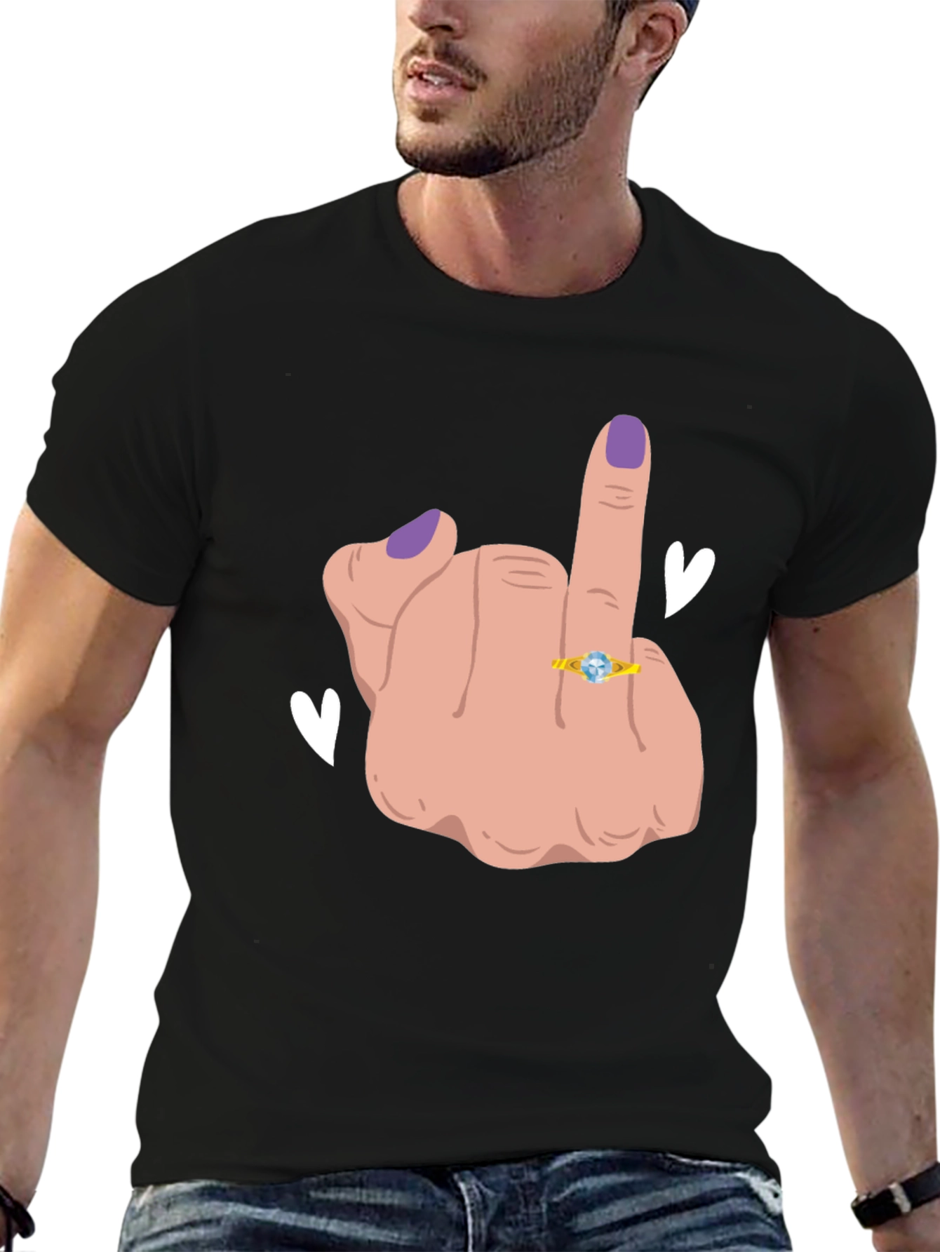 Funny Middle Finger T-Shirt