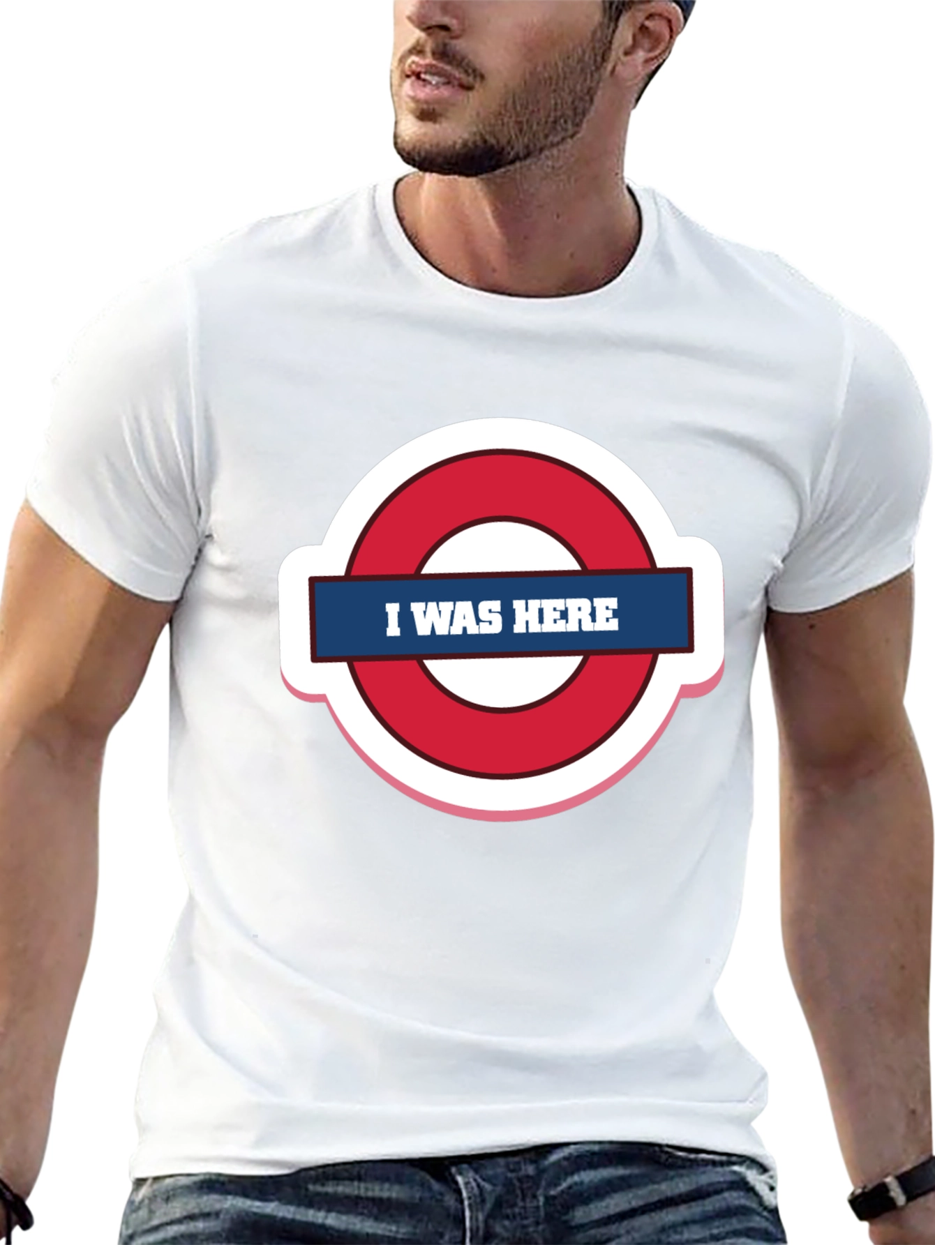 I Was Here Graphic Tee - Trendy Design