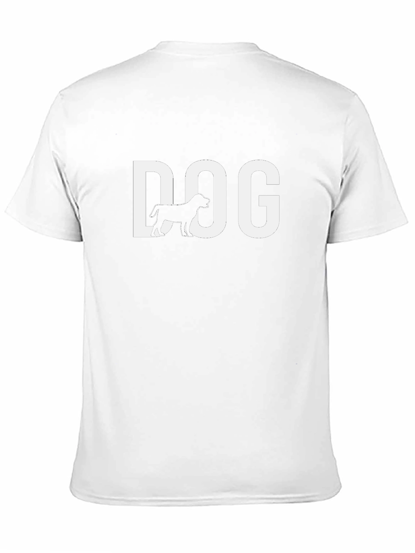 Dog Graphic Tee - Black Cotton Casual T-Shirt