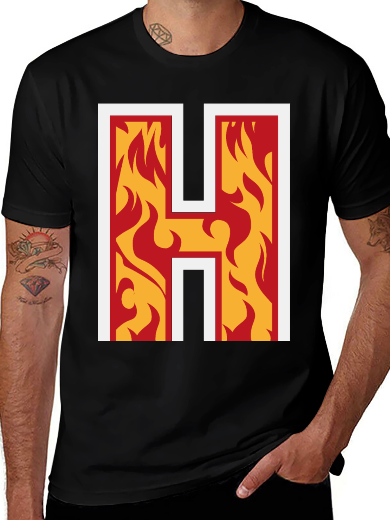 Flaming H Graphic Tee