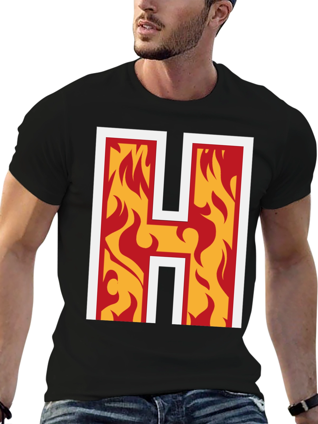Flaming H Graphic Tee