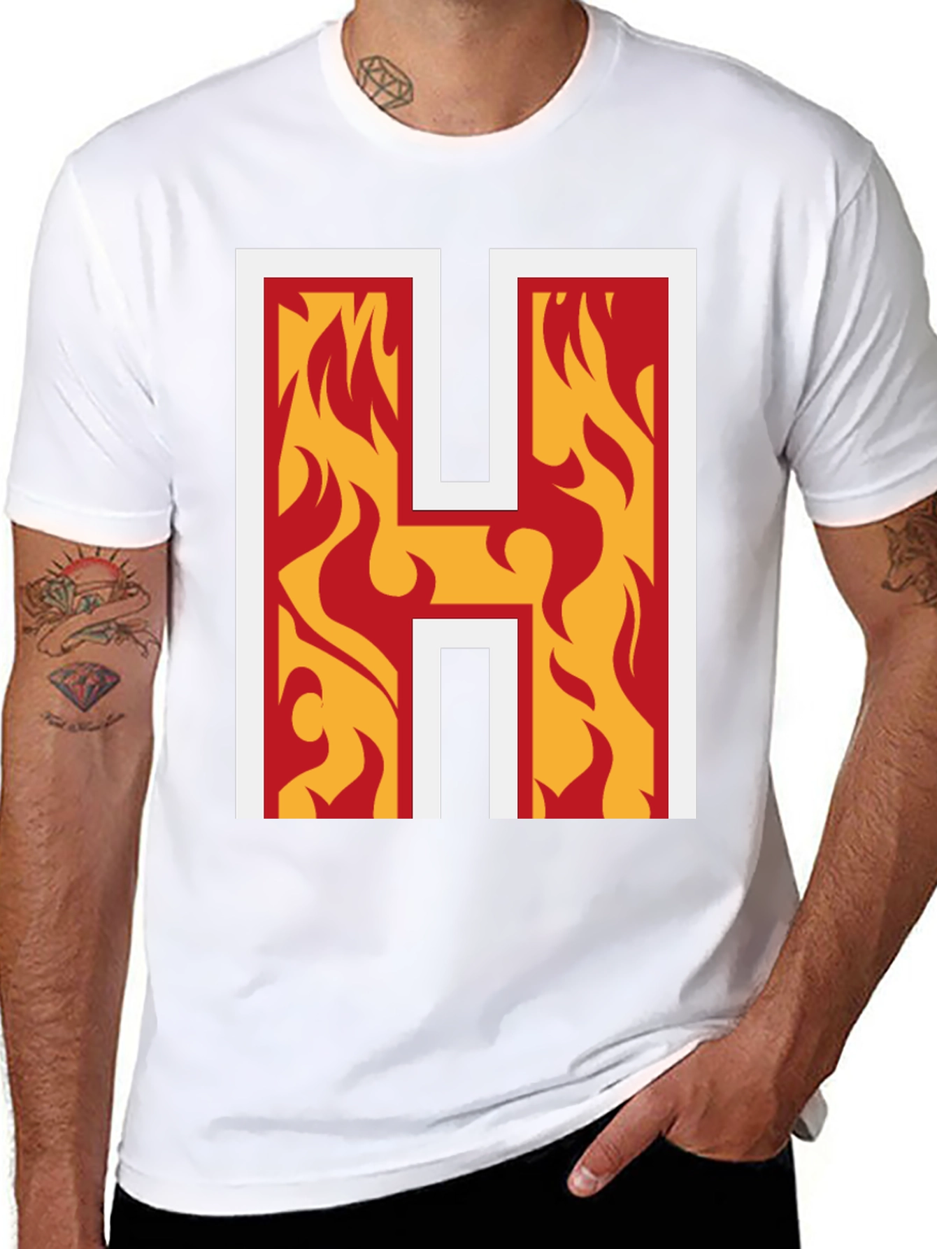 Flaming H Graphic Tee