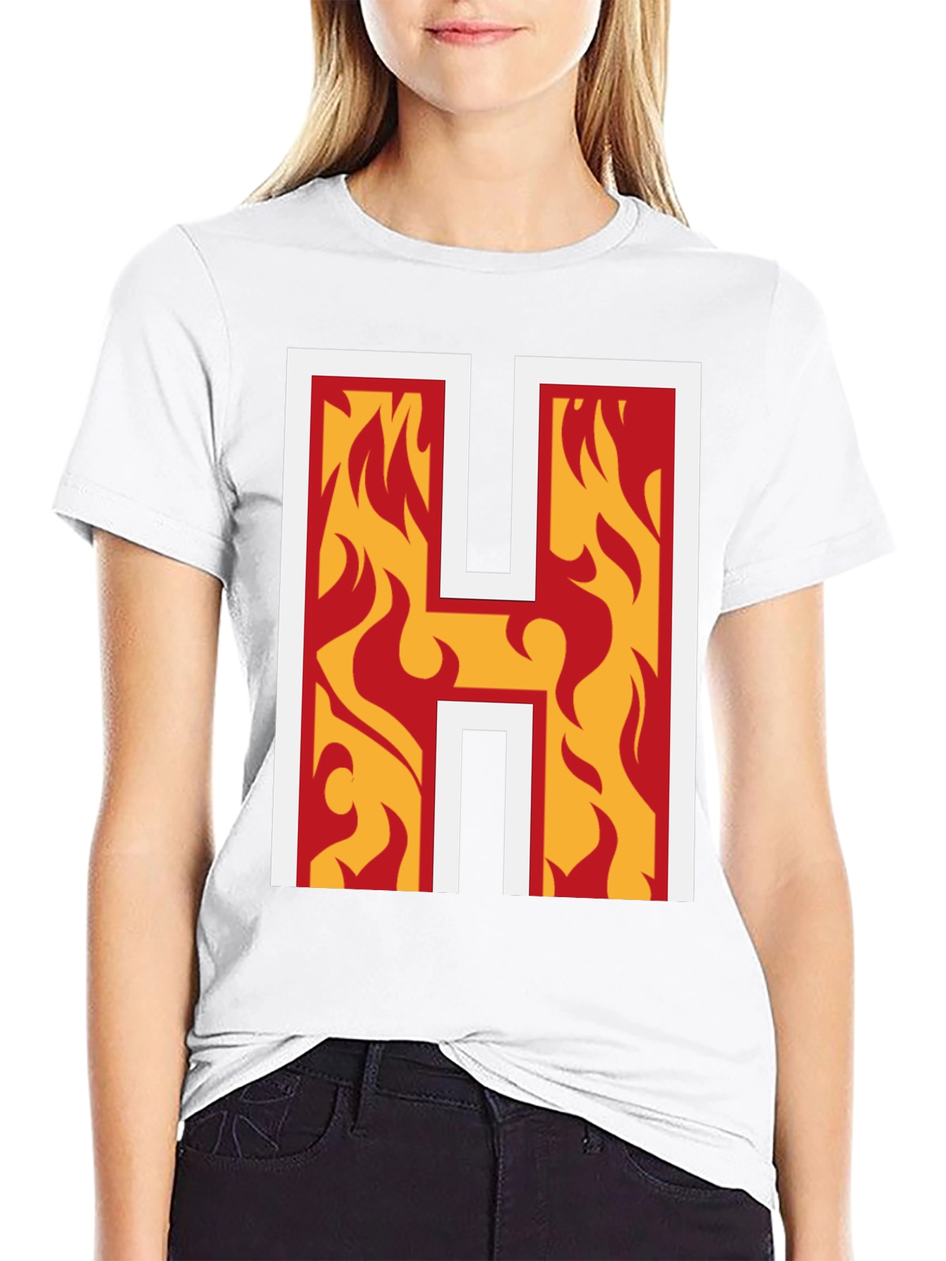 Flaming H Graphic Tee