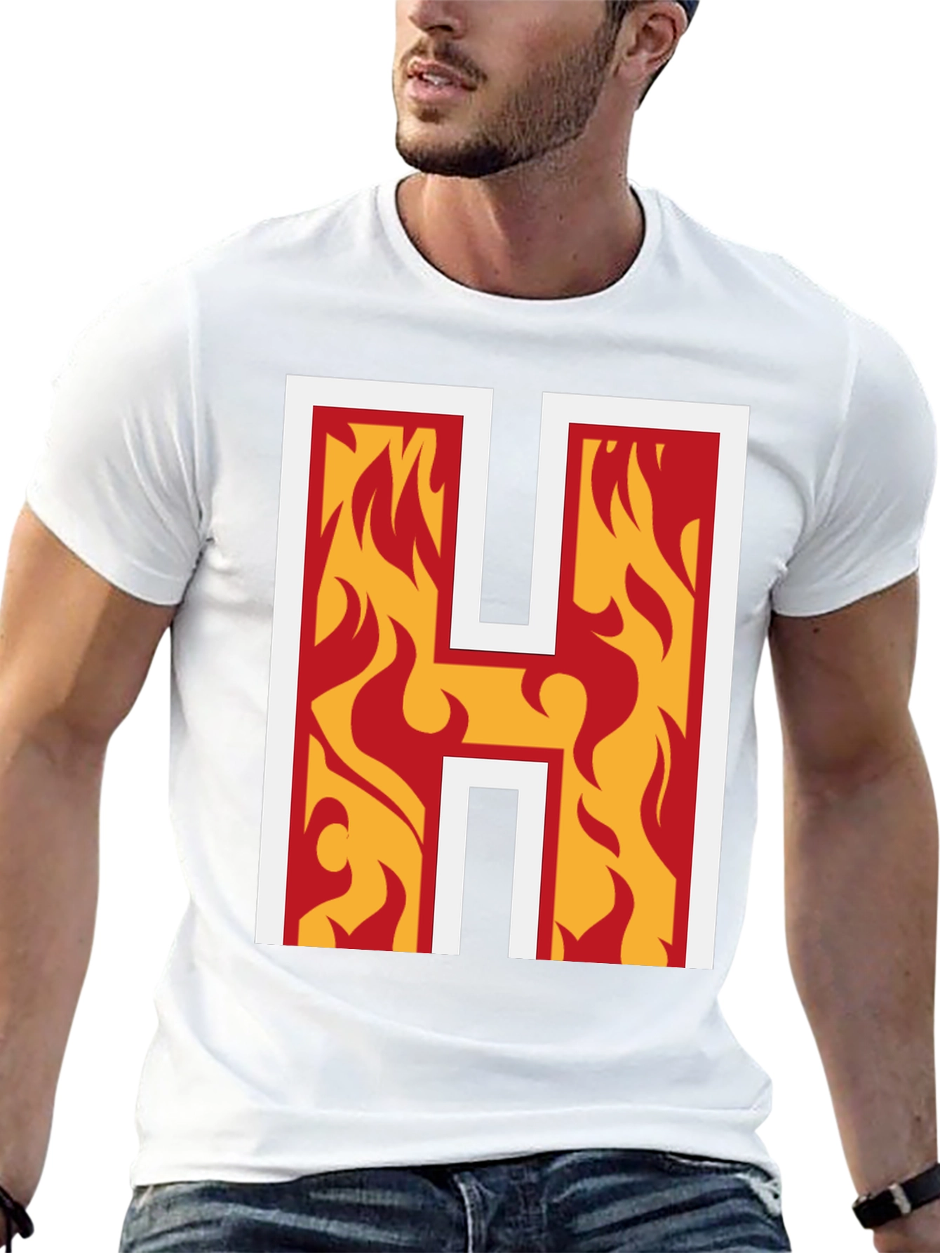 Flaming H Graphic Tee