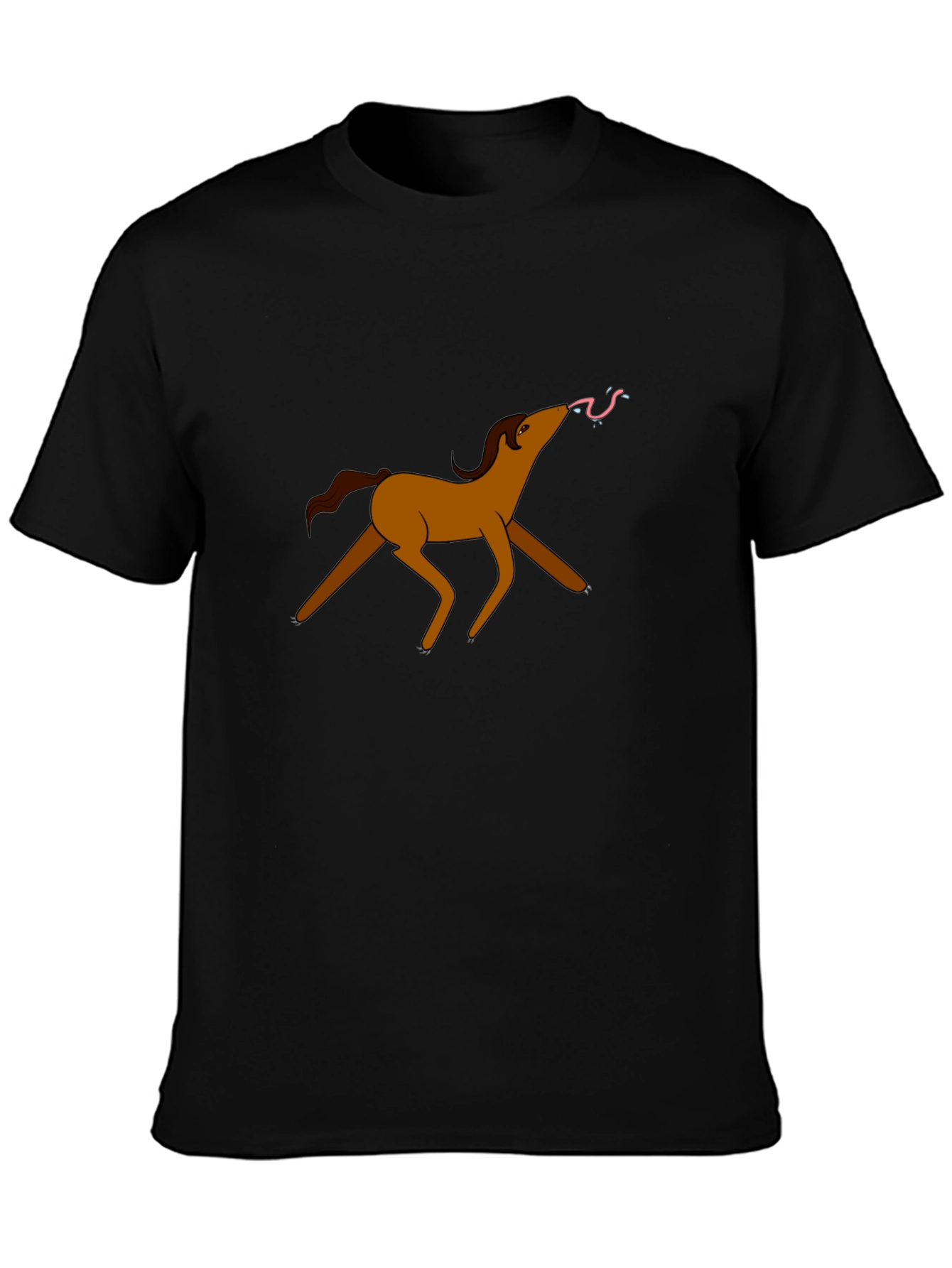 Cartoon Horse Graphic Tee - Unique Design
