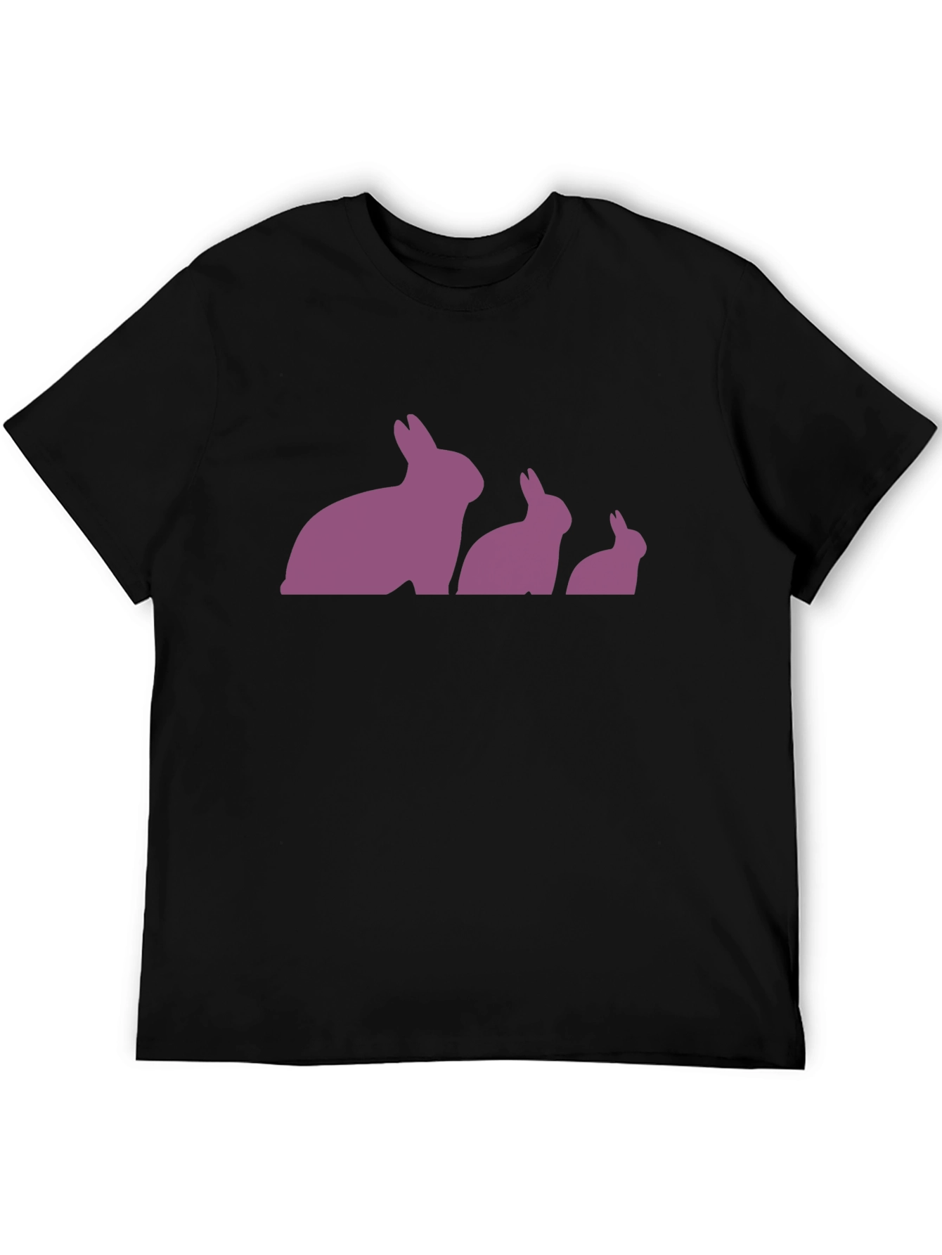 Rabbit Silhouette Graphic T-Shirt