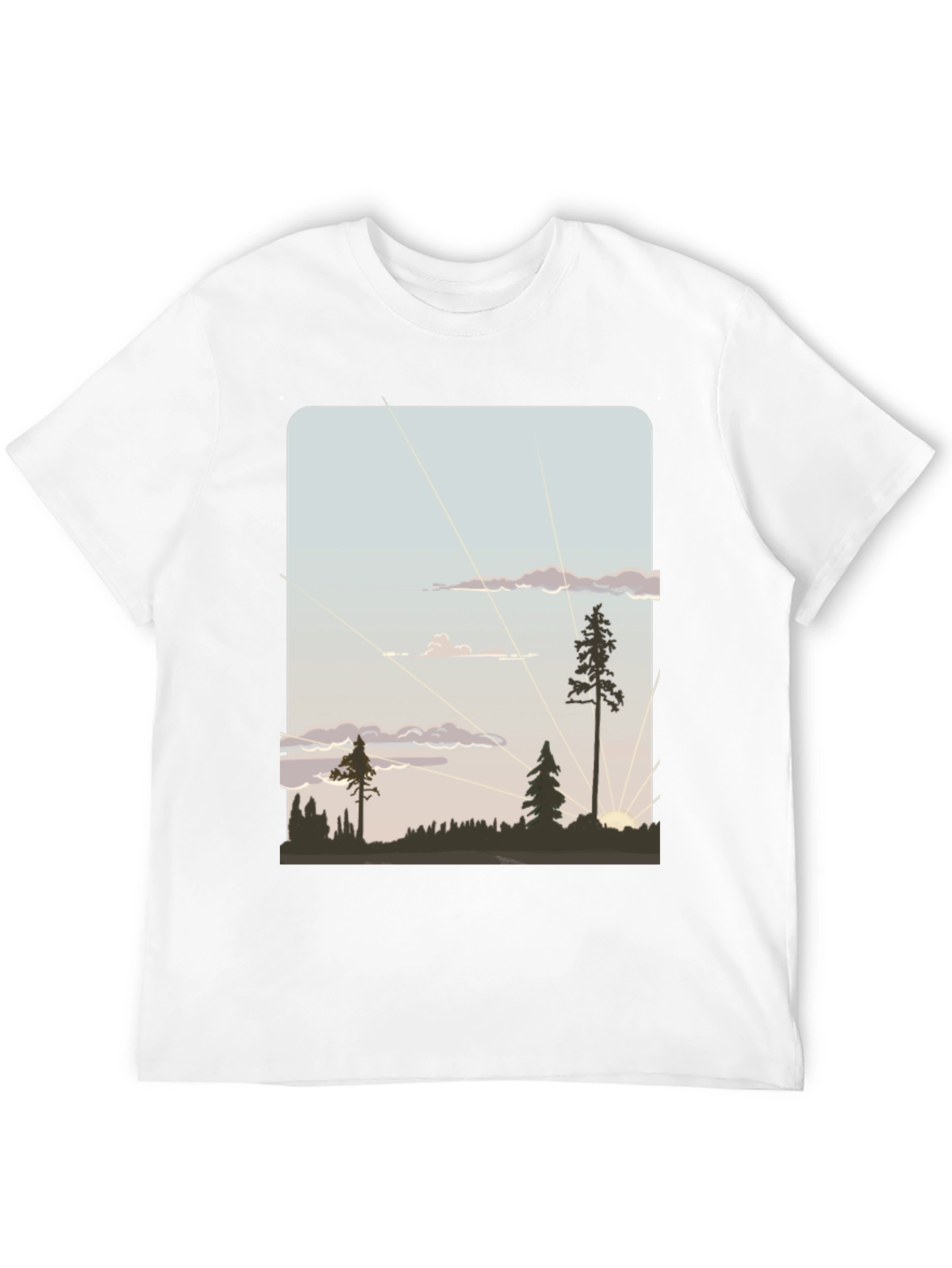 Nature Silhouette Graphic T-Shirt