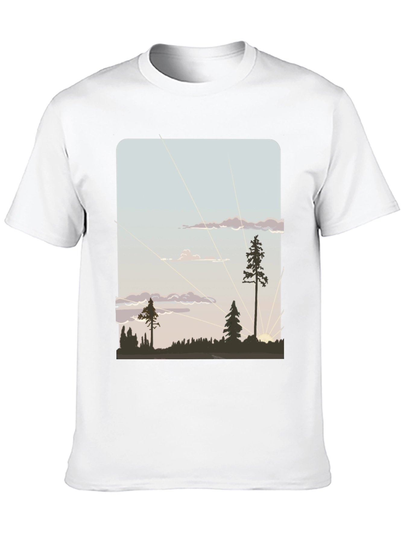 Nature Silhouette Graphic T-Shirt