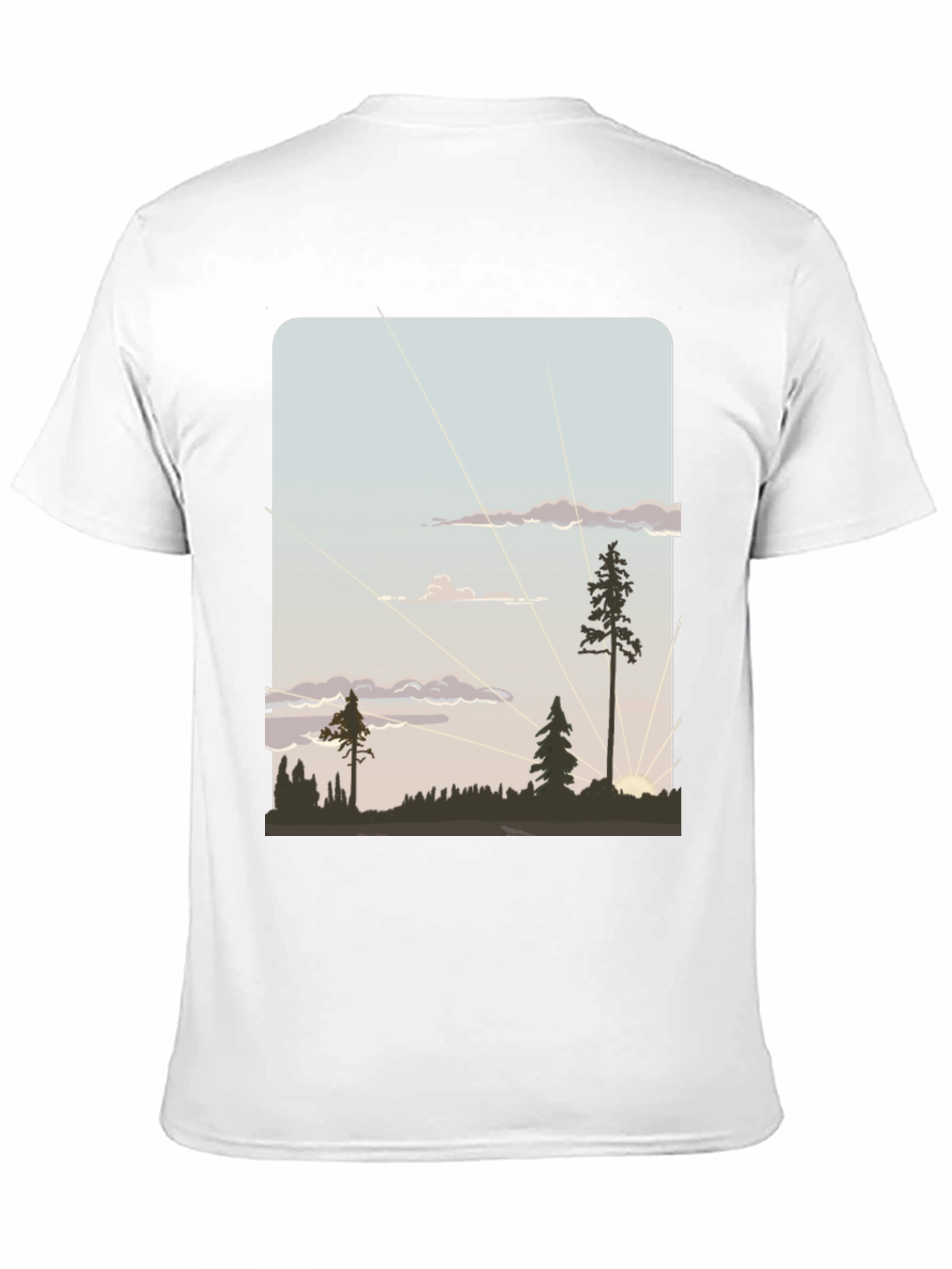 Nature Silhouette Graphic T-Shirt
