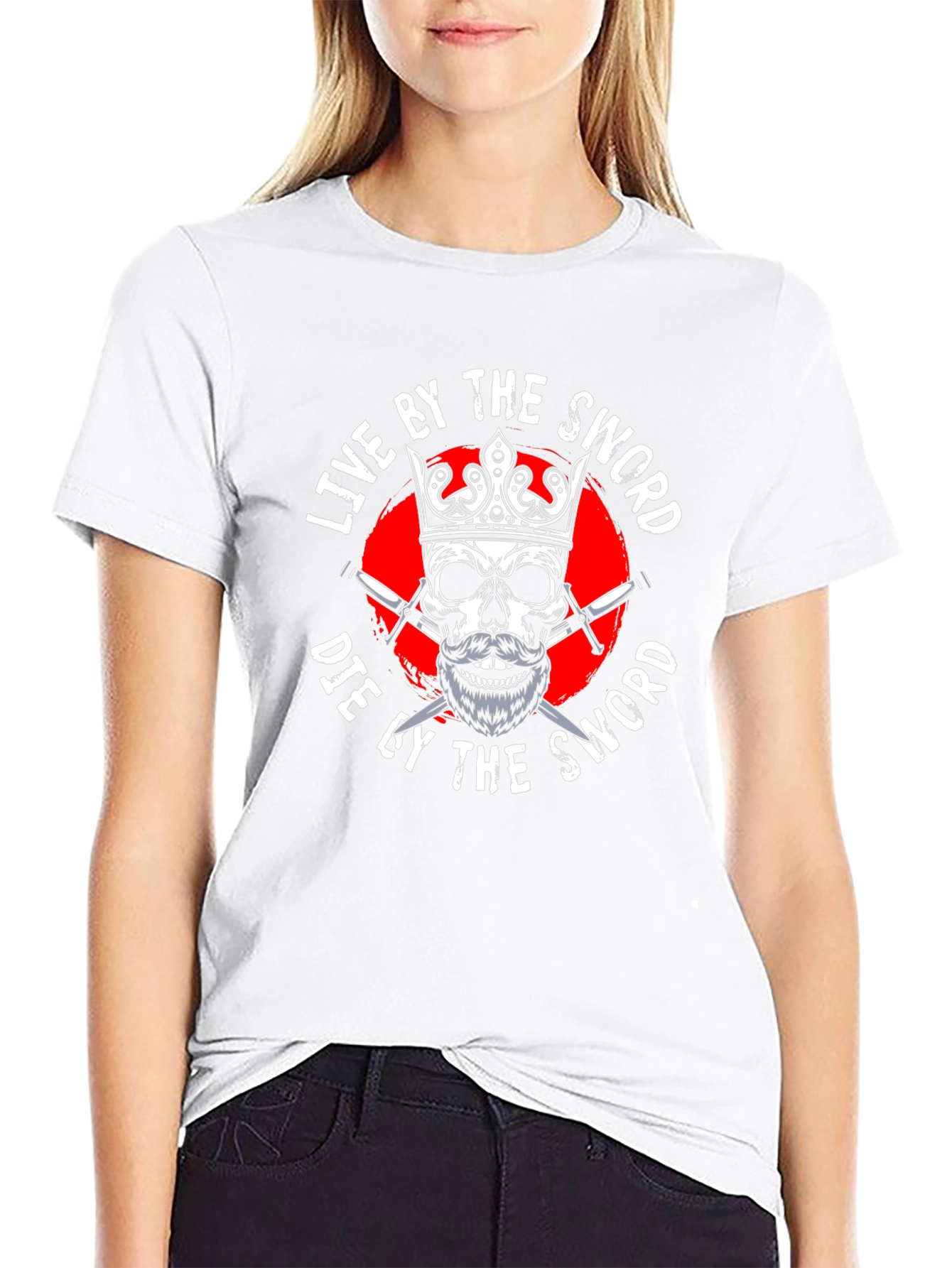 Live By The Sword Black Graphic Tee