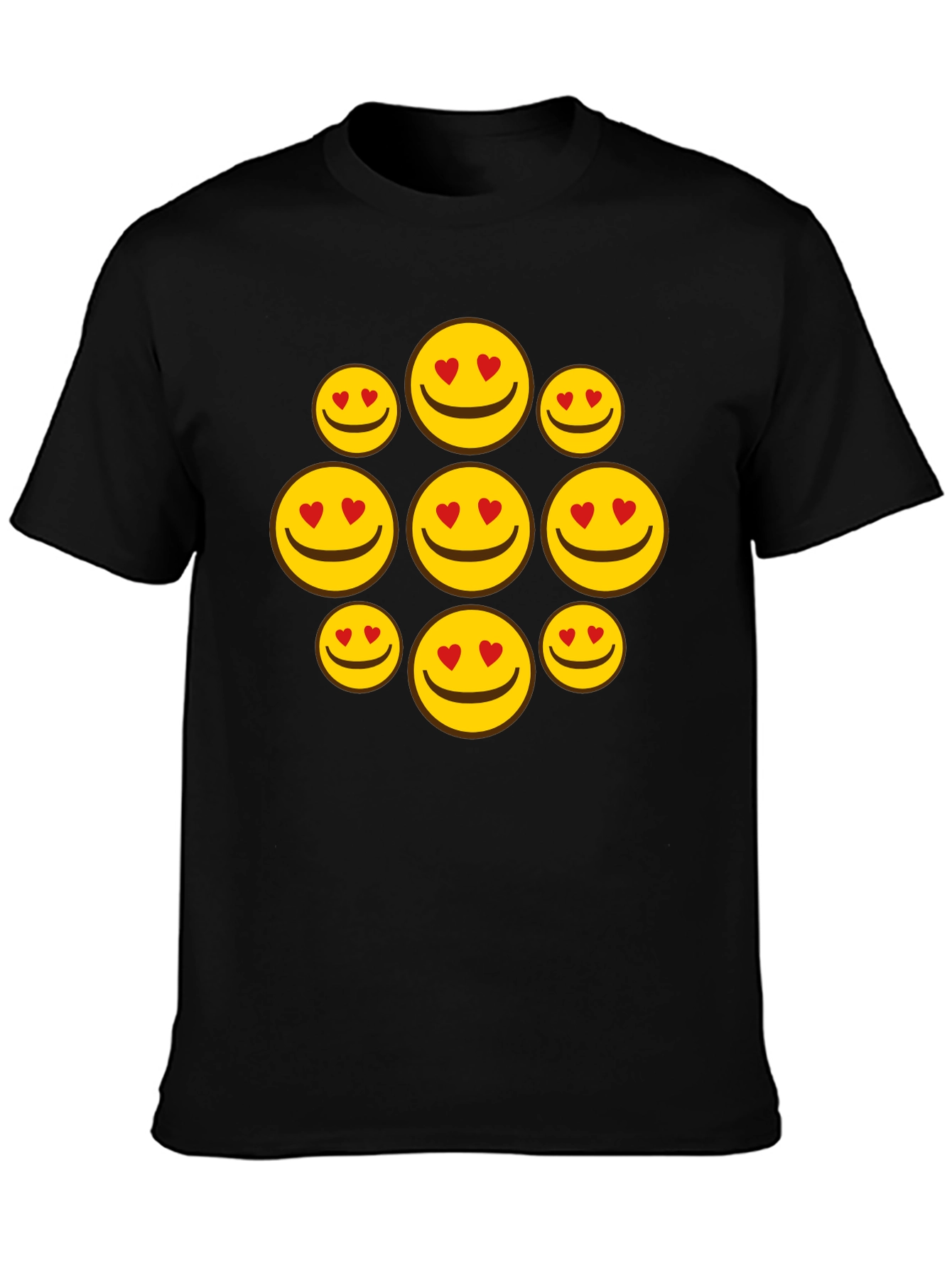 Heart Eyes Emoji T-Shirt - Fun Smiley Face Tee