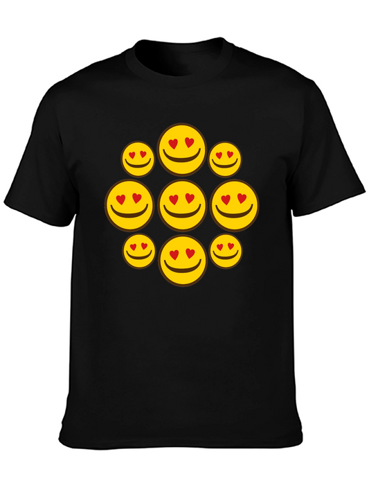 Heart Eyes Emoji T-Shirt - Fun Smiley Face Tee