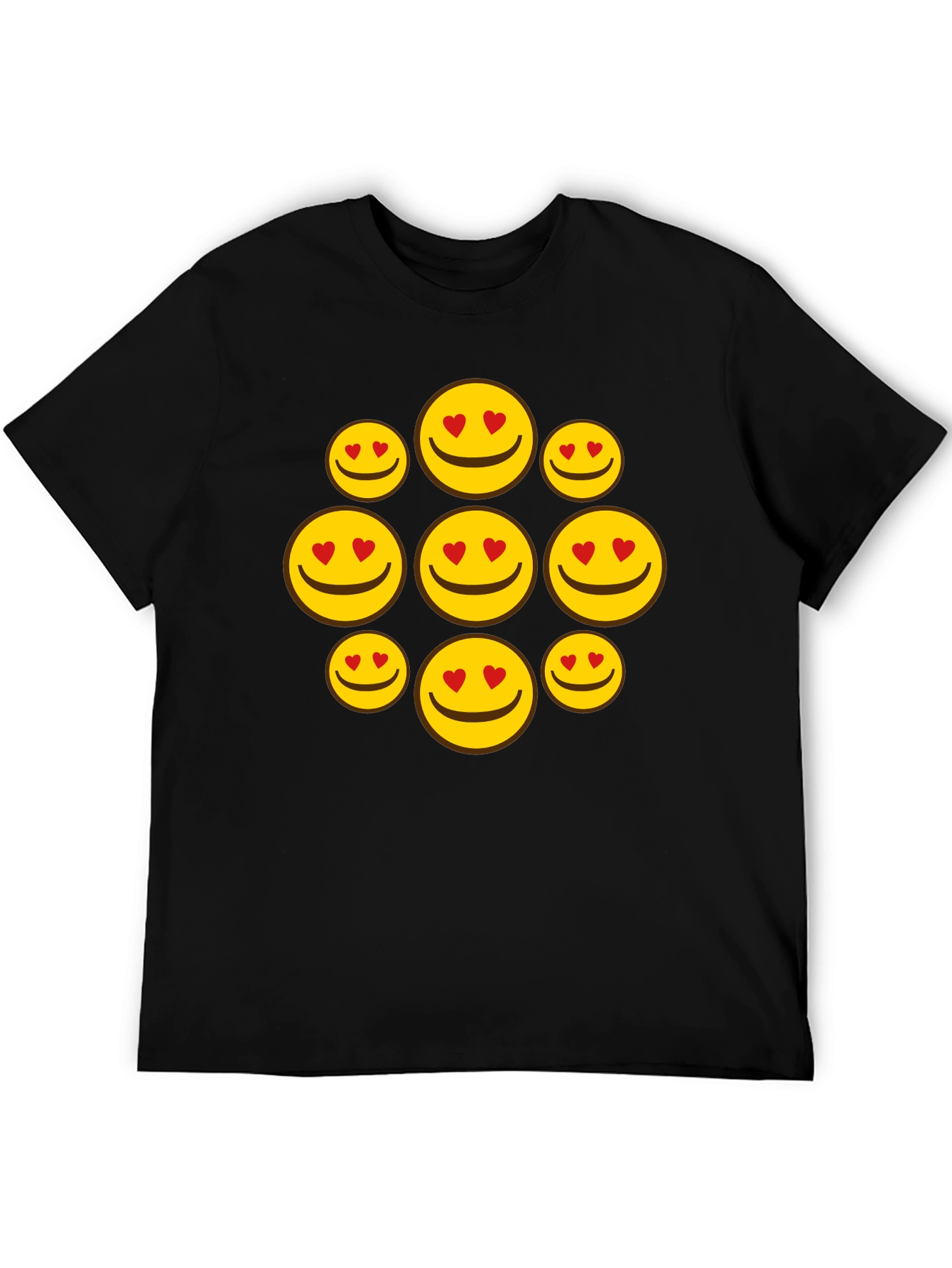 Heart Eyes Emoji T-Shirt - Fun Smiley Face Tee