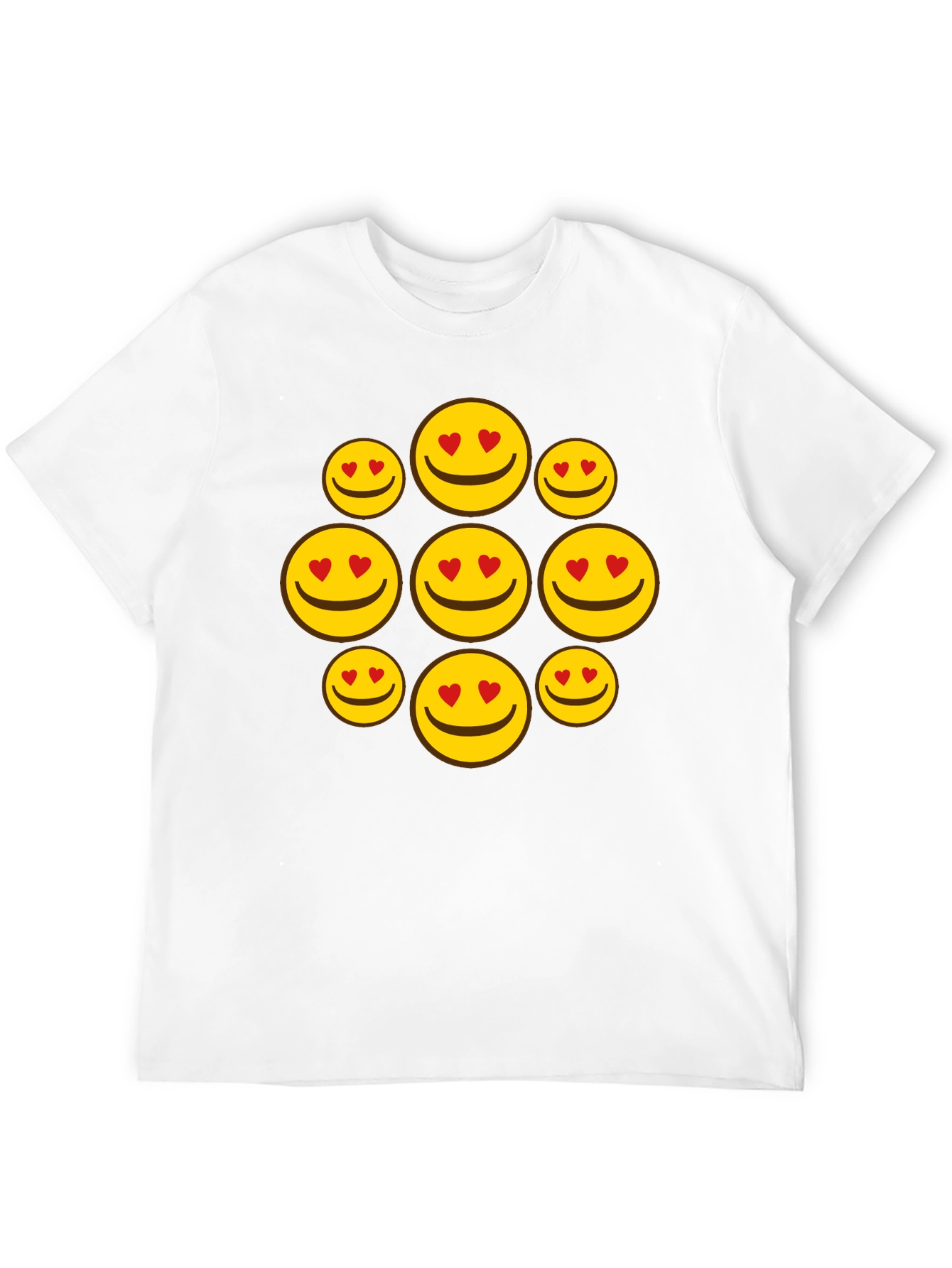 Heart Eyes Emoji T-Shirt - Fun Smiley Face Tee