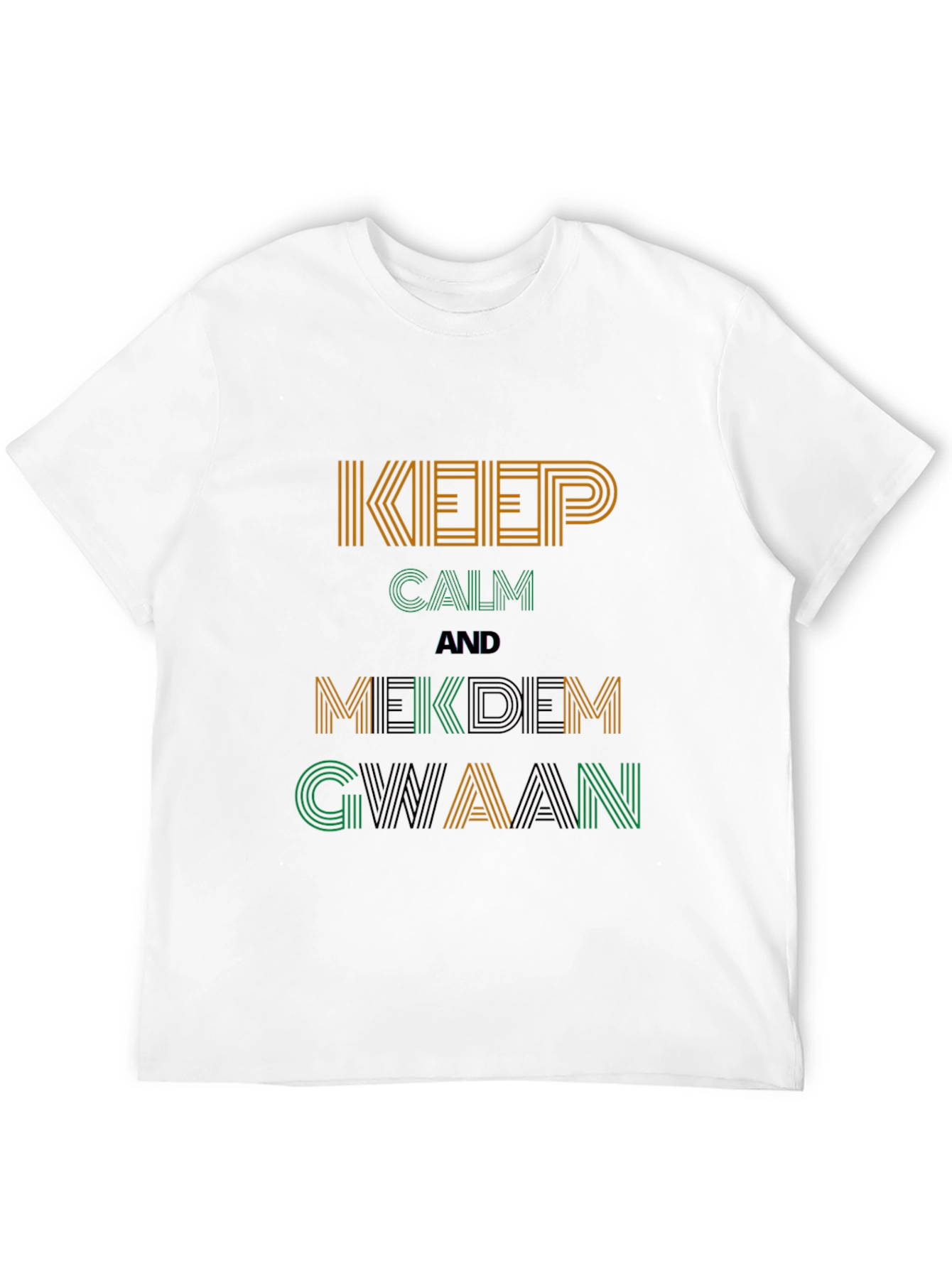 Keep Calm Mekdem Gwaan Graphic Tee