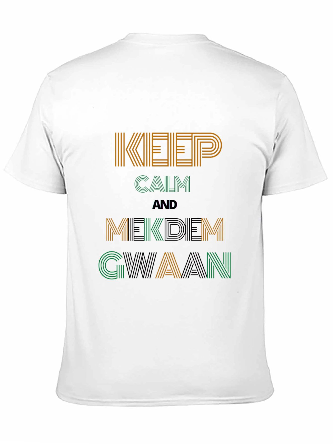 Keep Calm Mekdem Gwaan Graphic Tee