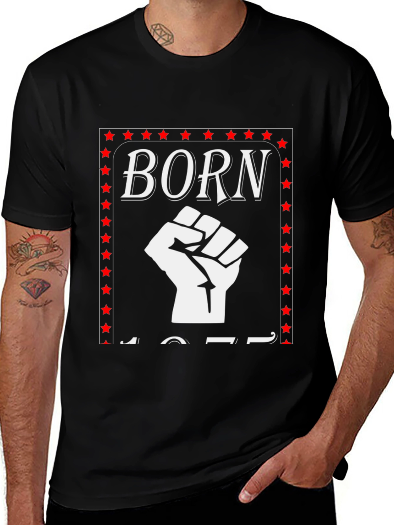 Born 1977 Fist Graphic T-Shirt