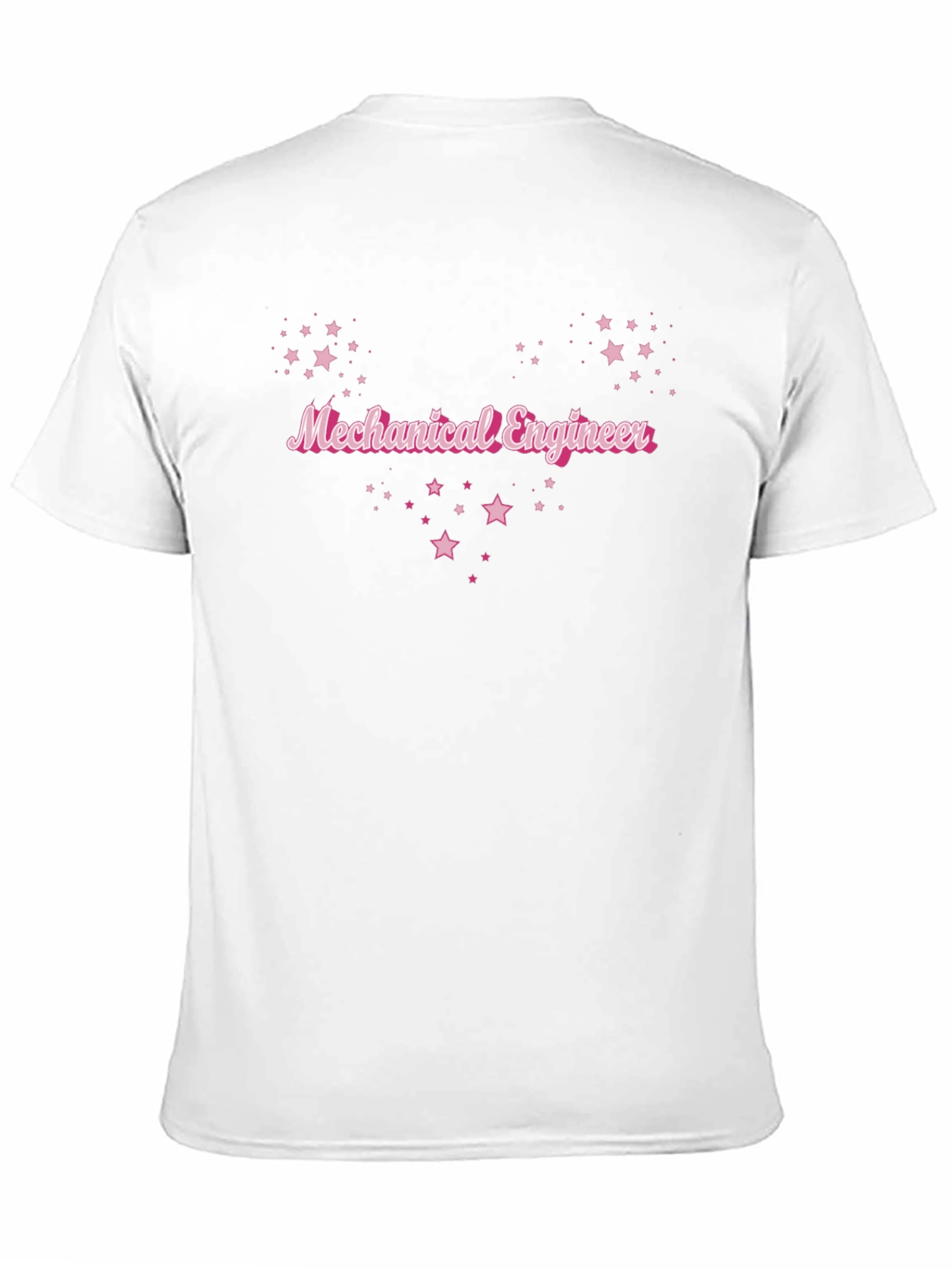 Mechanical Engineer Star Graphic Black T-Shirt