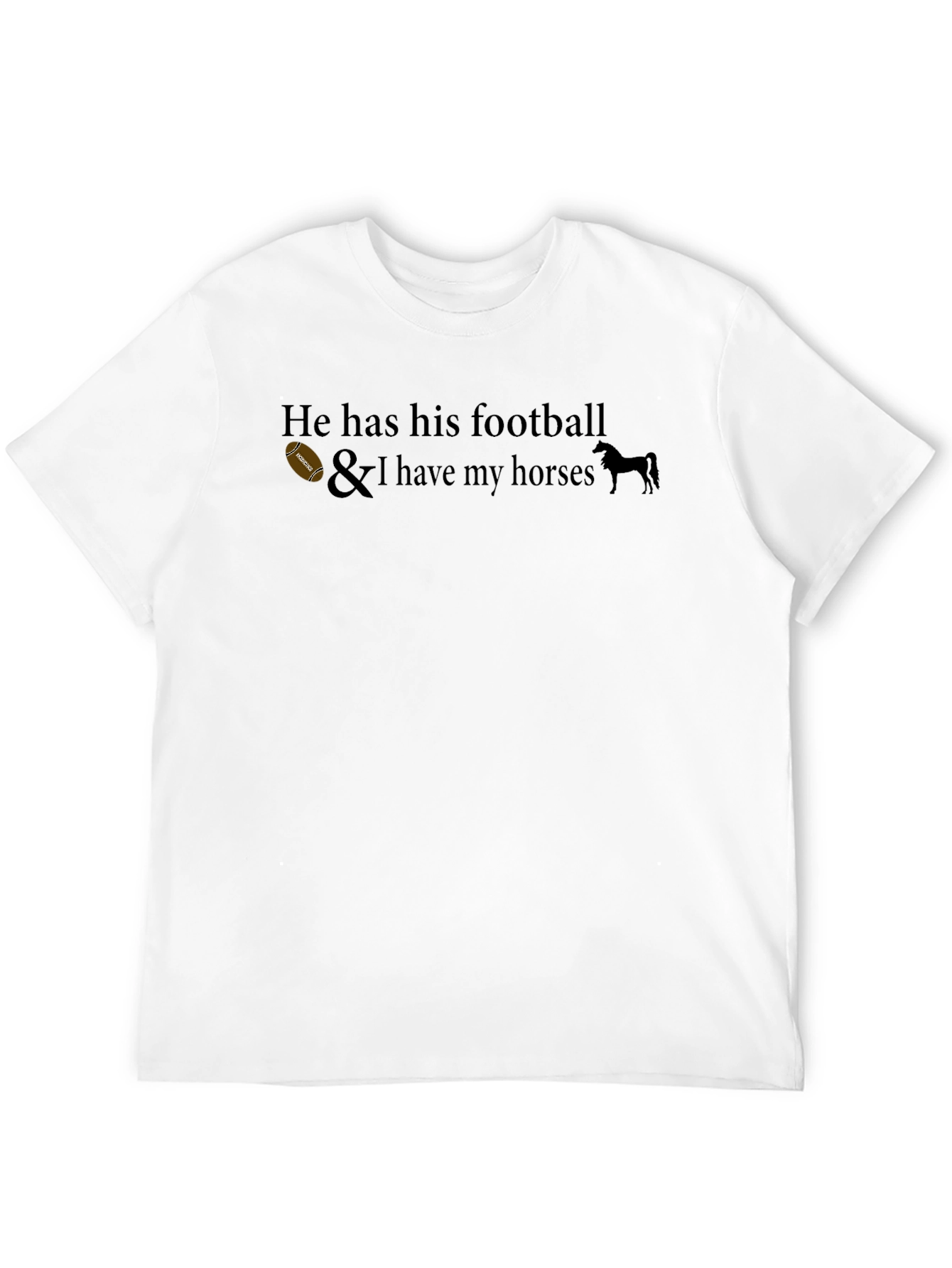 He Has His Football T-Shirt