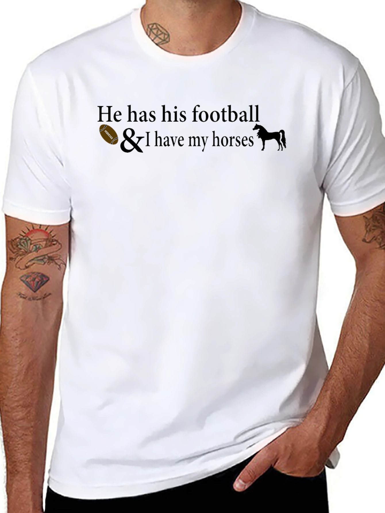 He Has His Football T-Shirt