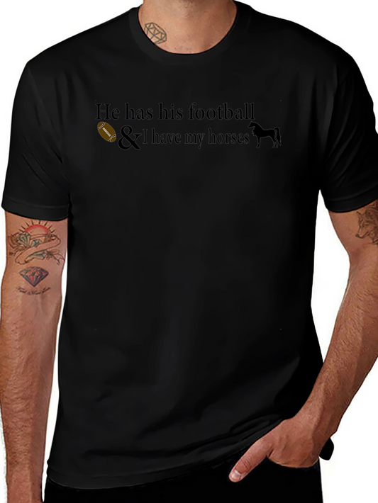 He Has His Football T-Shirt