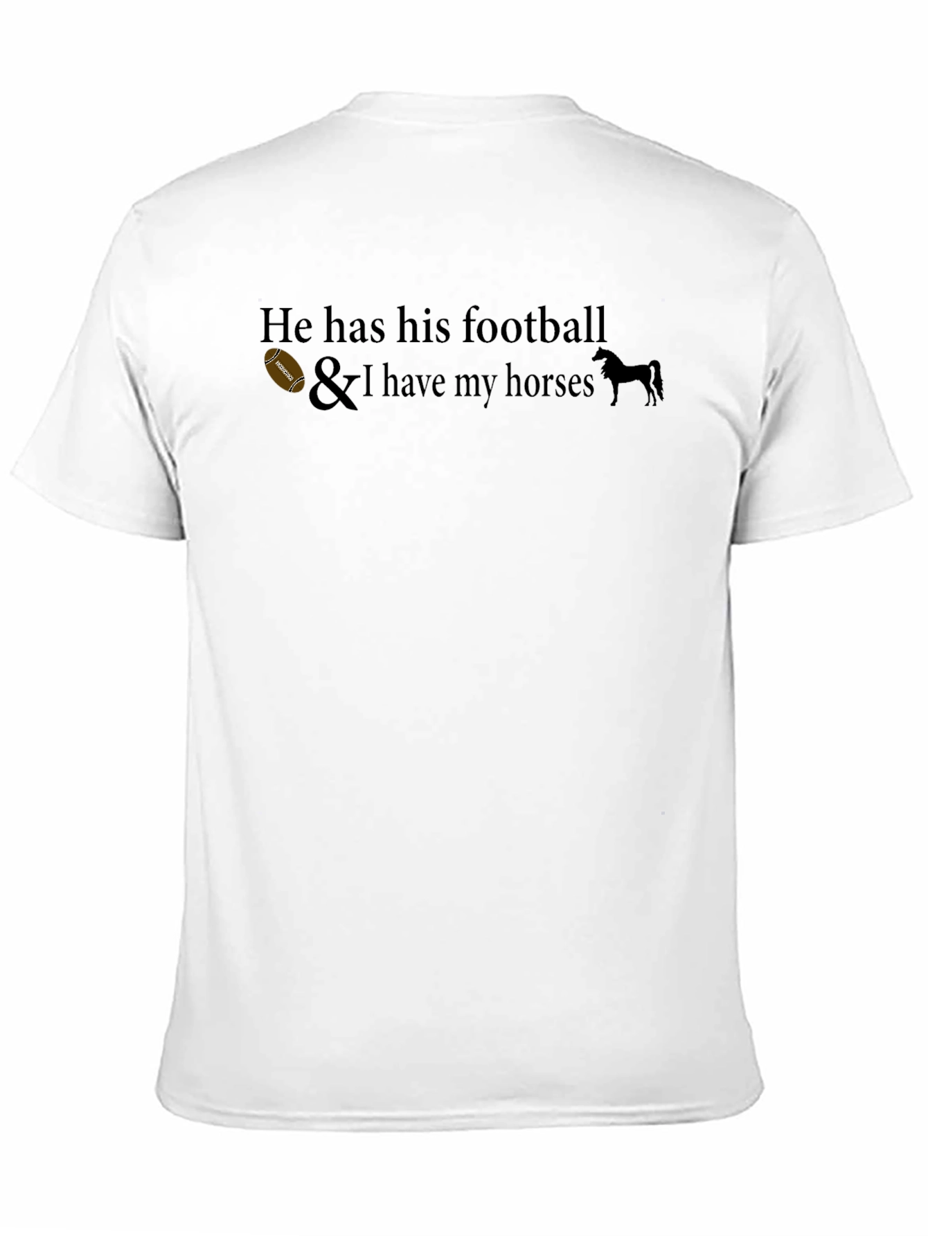 He Has His Football T-Shirt
