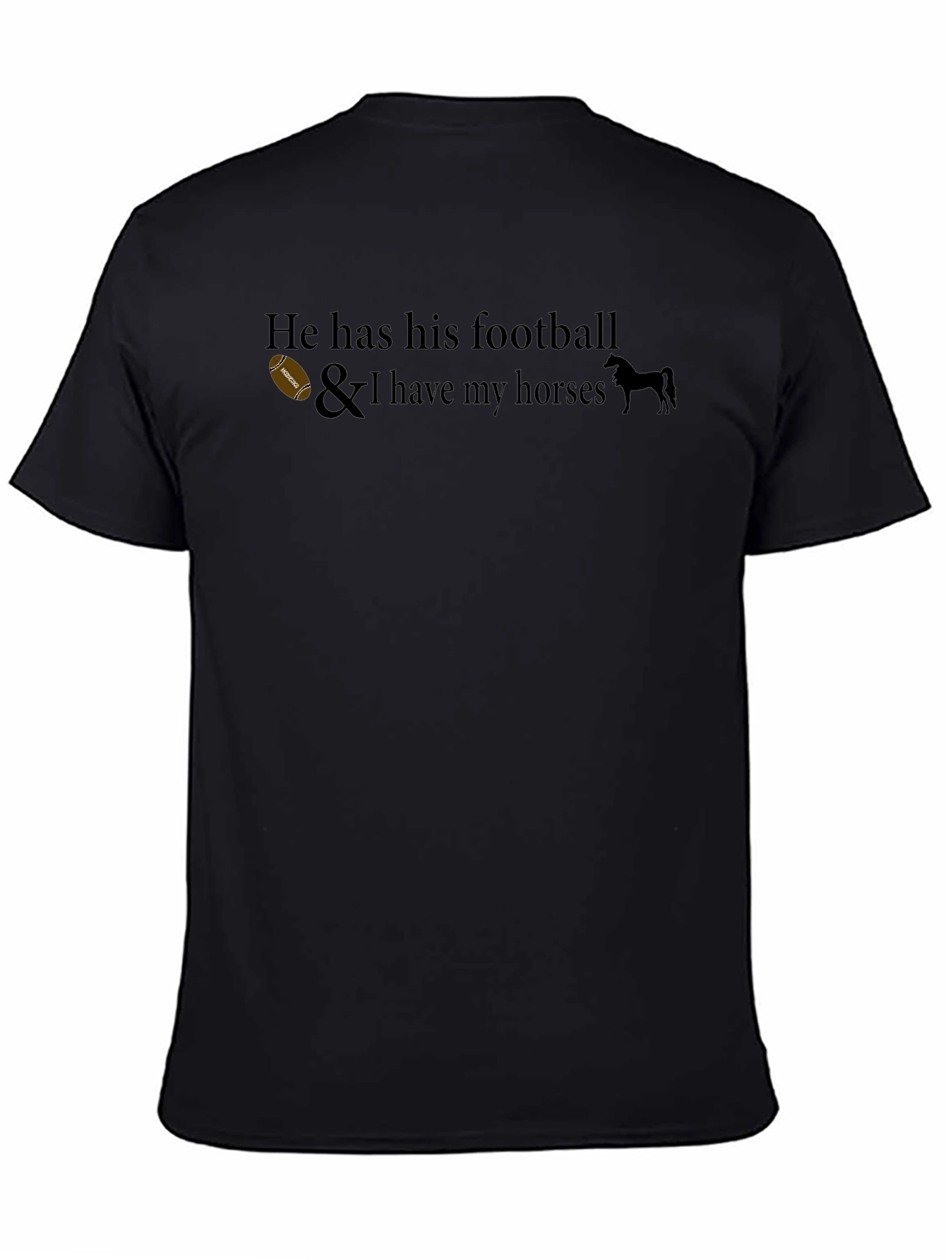 He Has His Football T-Shirt