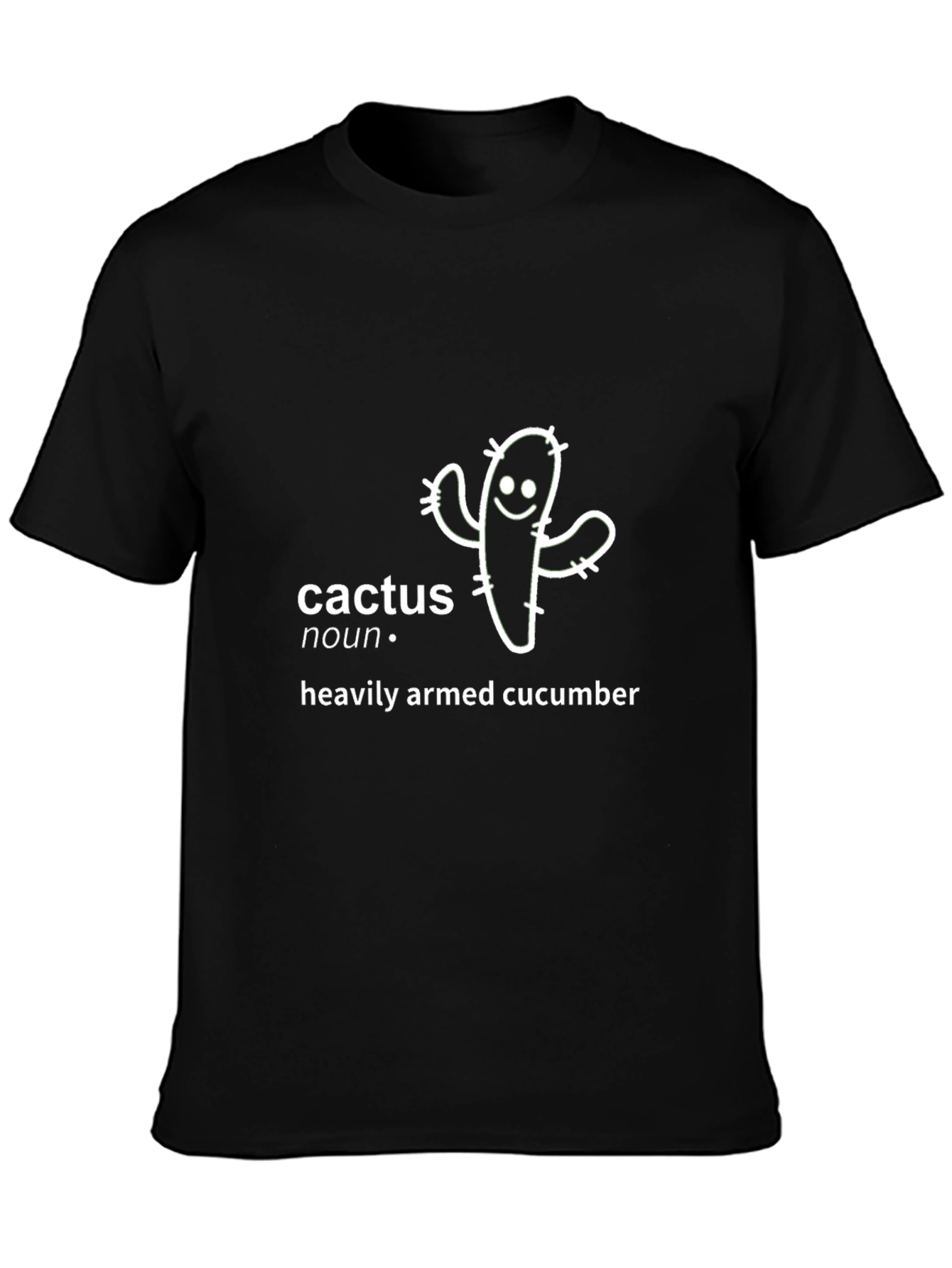 Cactus Heavily Armed Cucumber Graphic T-Shirt