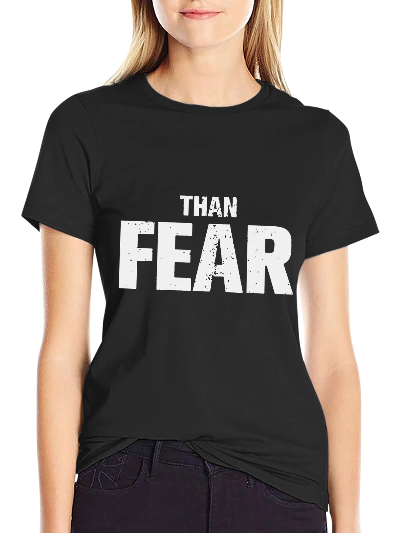 Than Fear Graphic Tee - Motivational T-Shirt