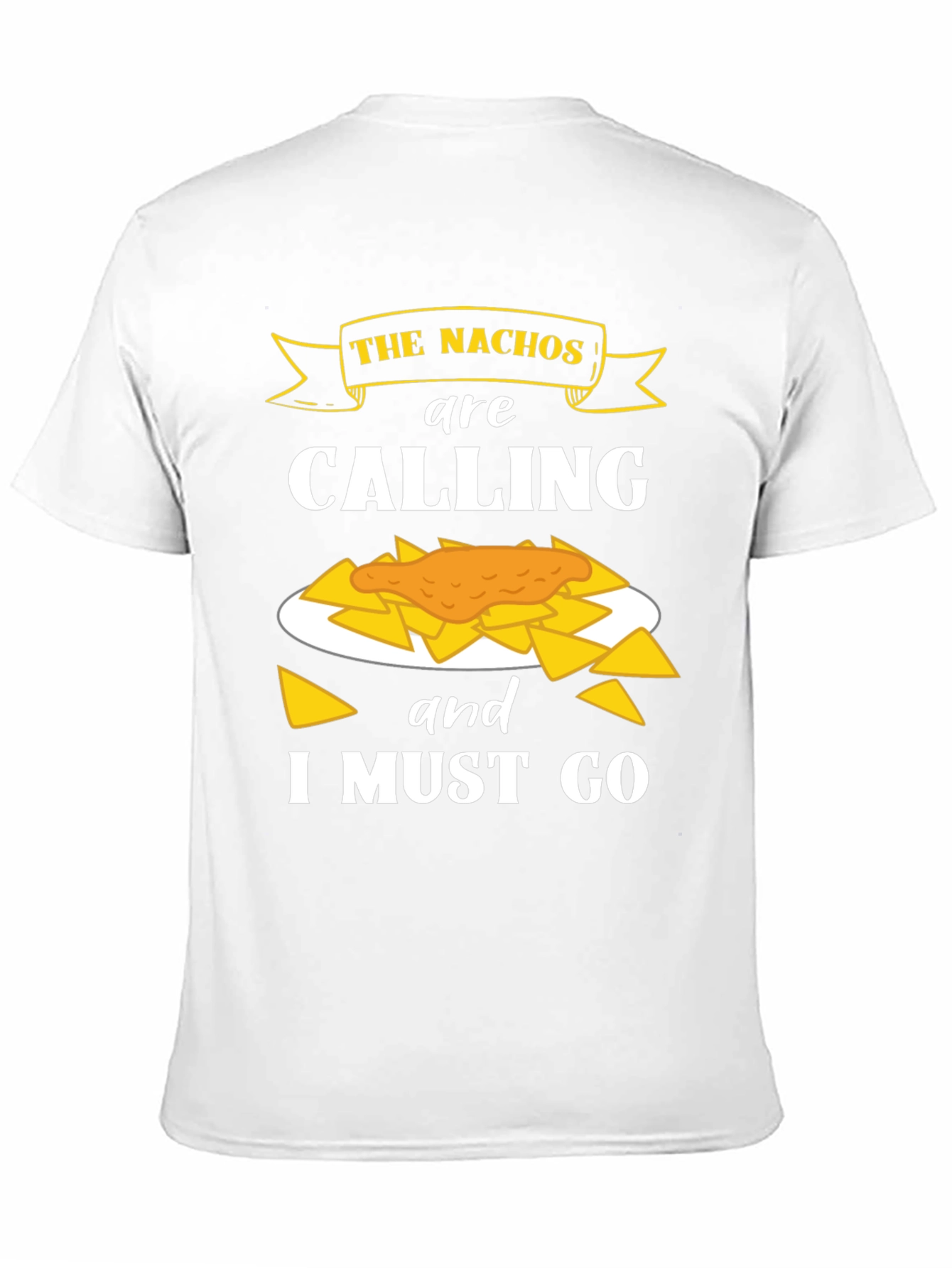 Nachos Calling Black Graphic T-Shirt