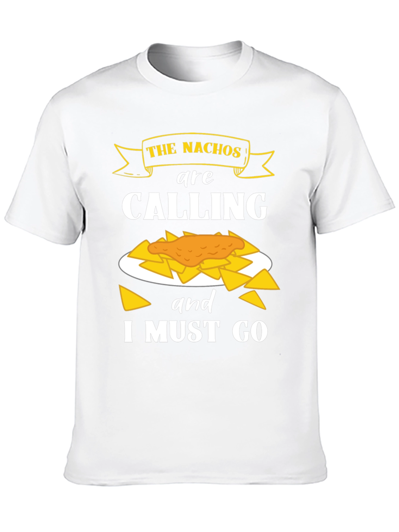Nachos Calling Black Graphic T-Shirt
