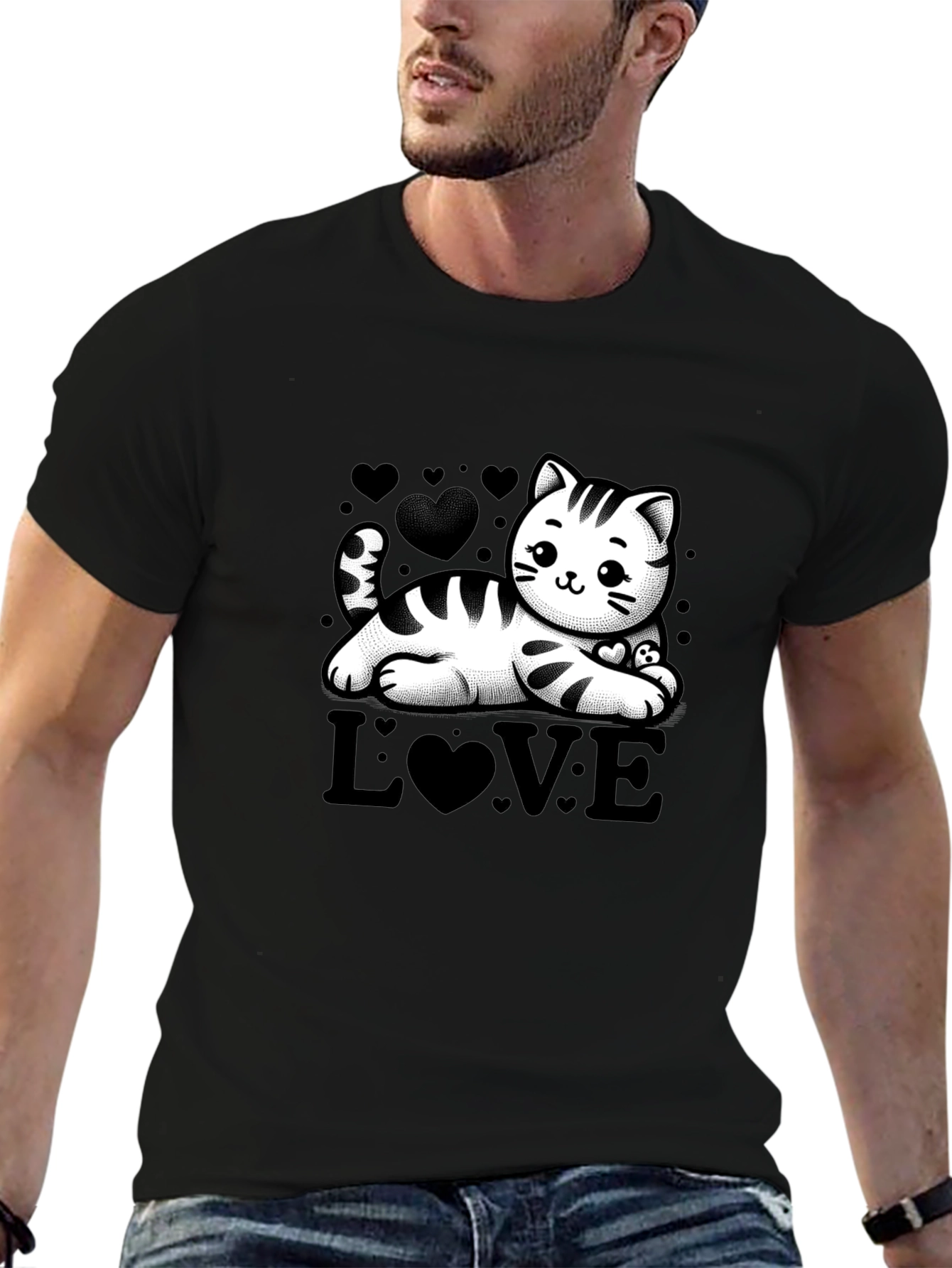 Cute Cat Love T-Shirt