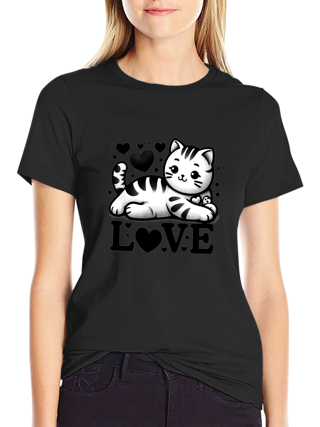 Cute Cat Love T-Shirt