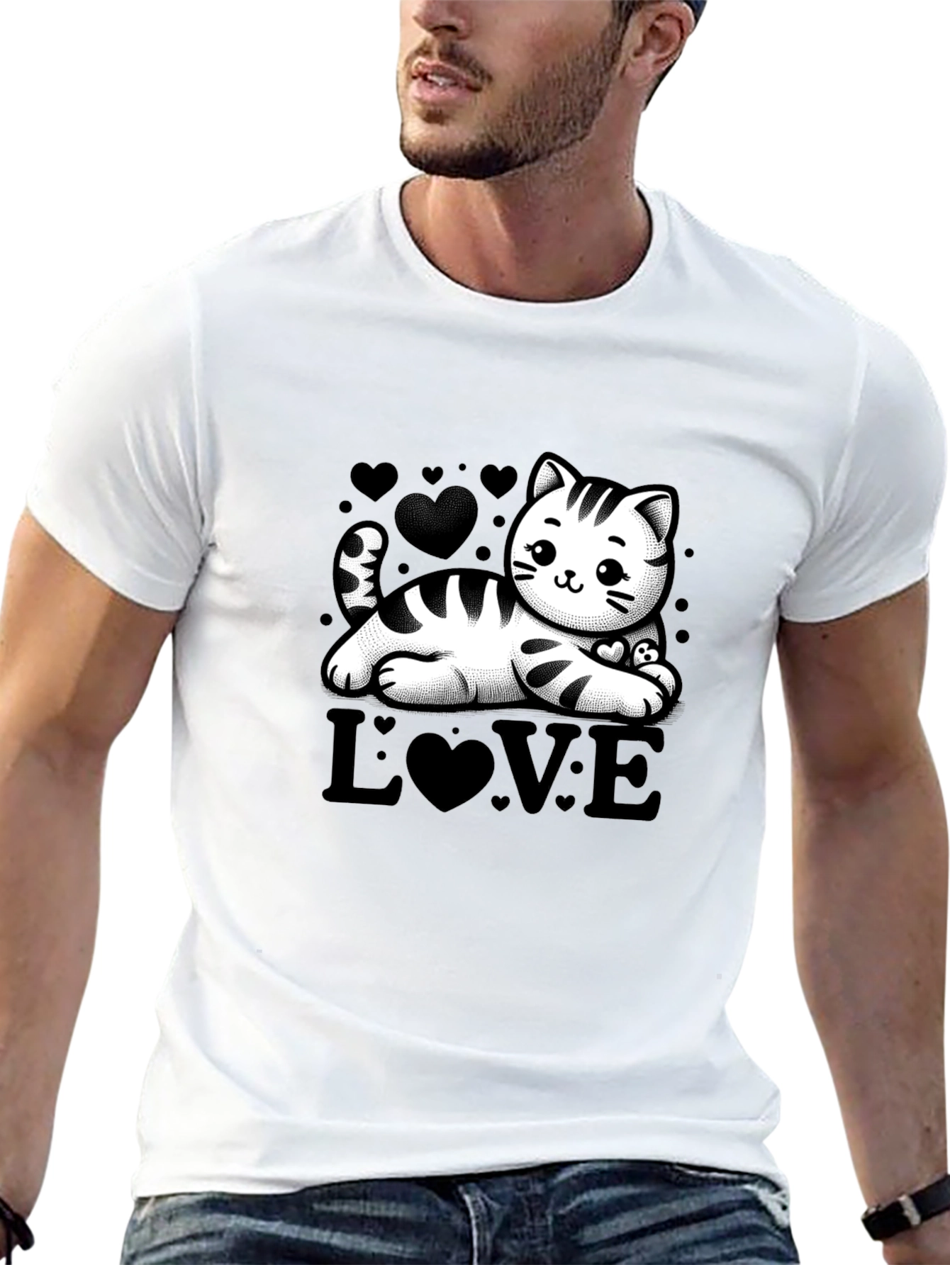 Cute Cat Love T-Shirt