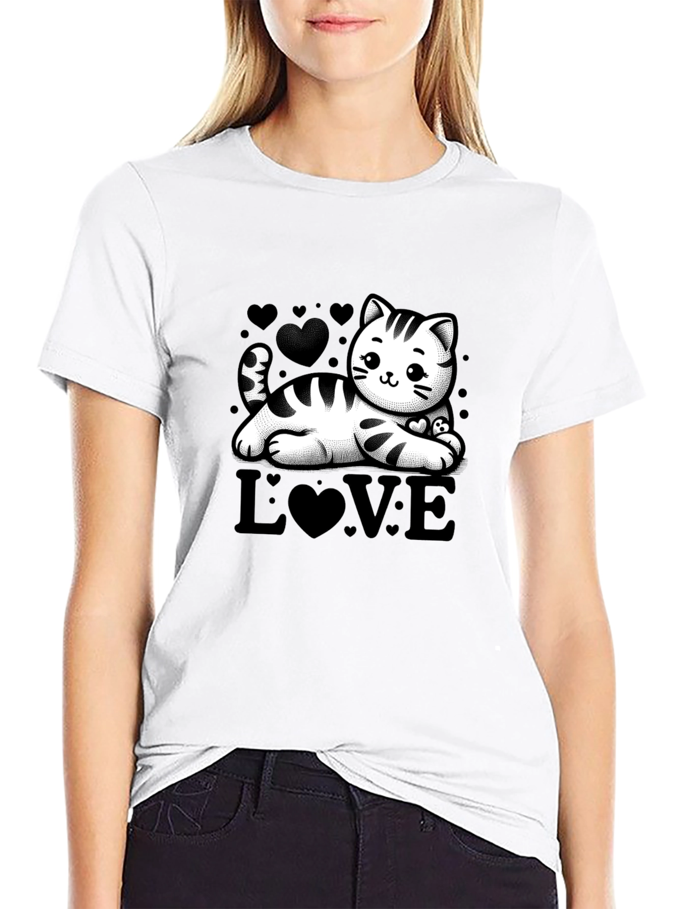 Cute Cat Love T-Shirt