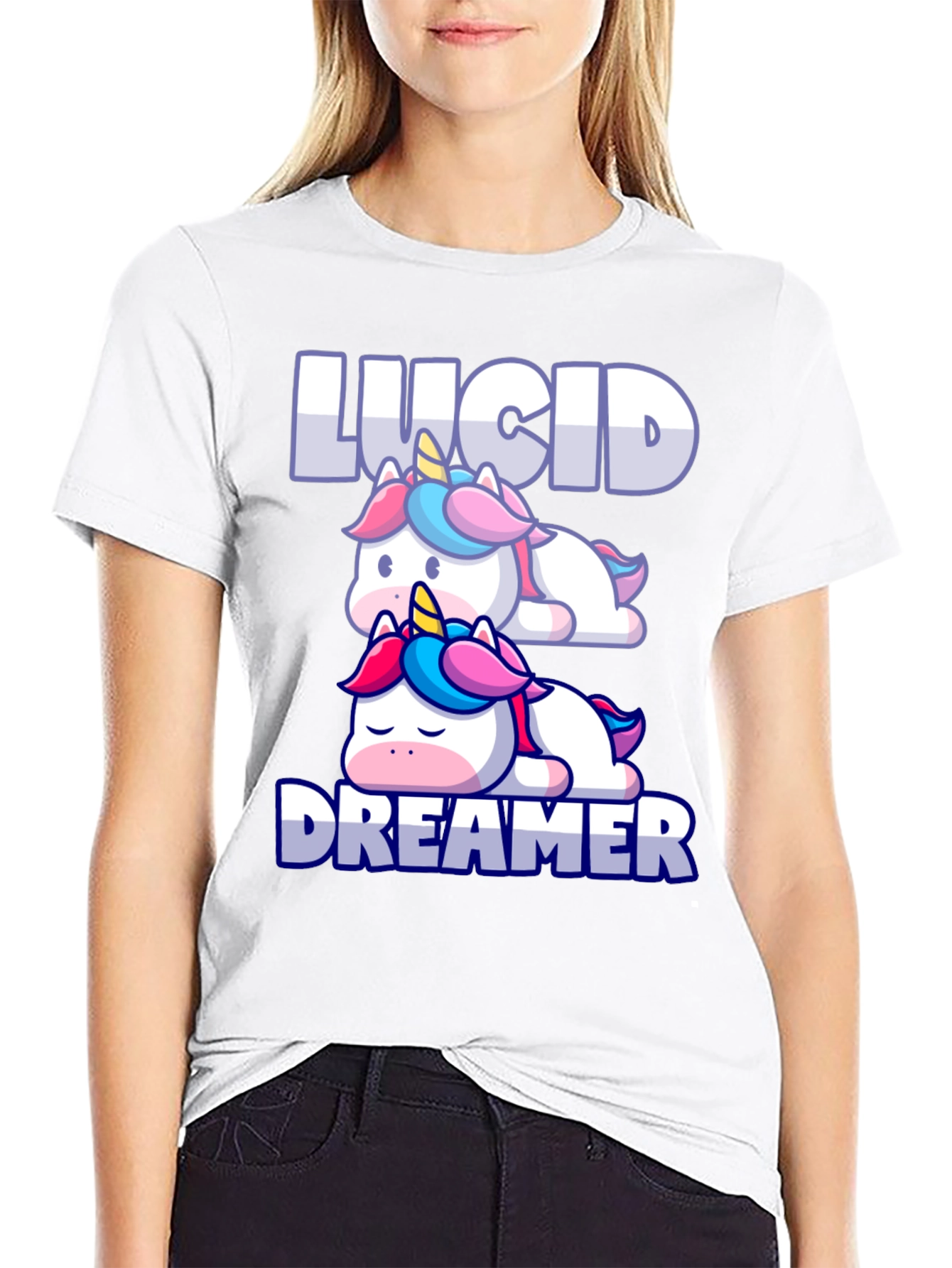 Lucid Dreamer Unicorn Graphic T-Shirt