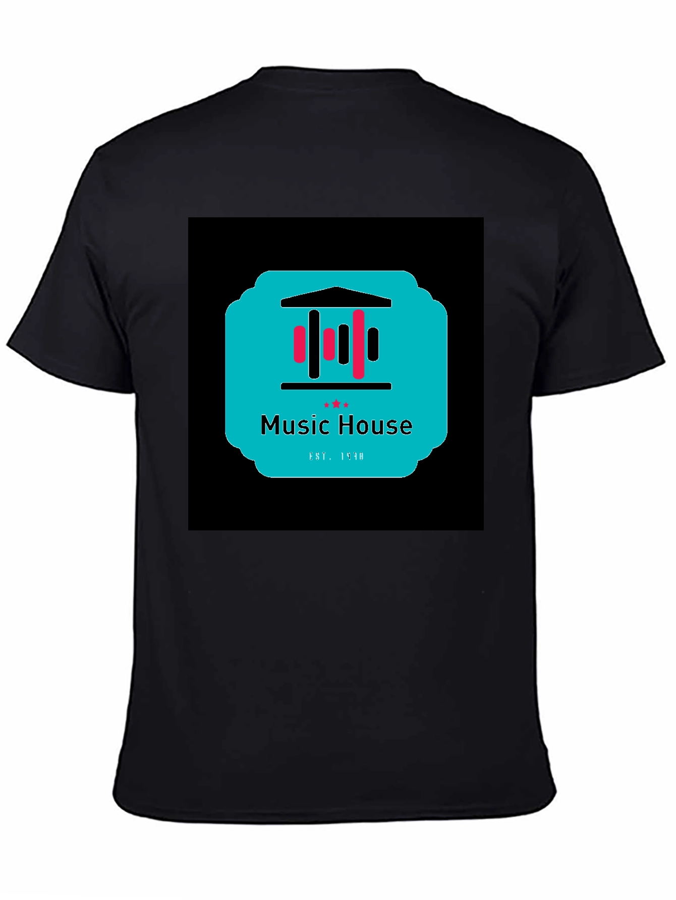 Music House Graphic Tee - Black Unisex T-Shirt